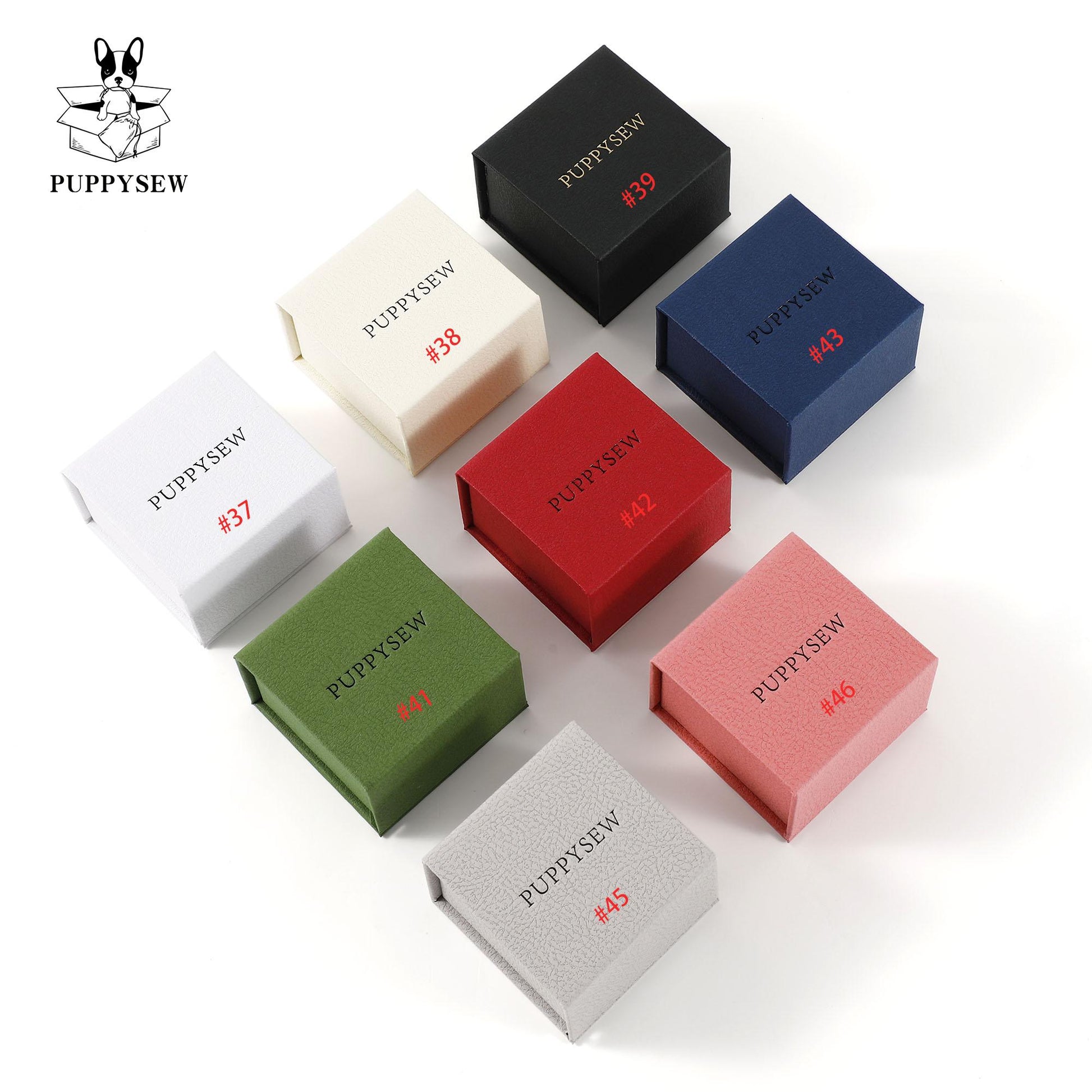 Luxury Magnetic Jewelry Gift Box, Cardboard Ring/Necklace Display (6x6x4cm)-10