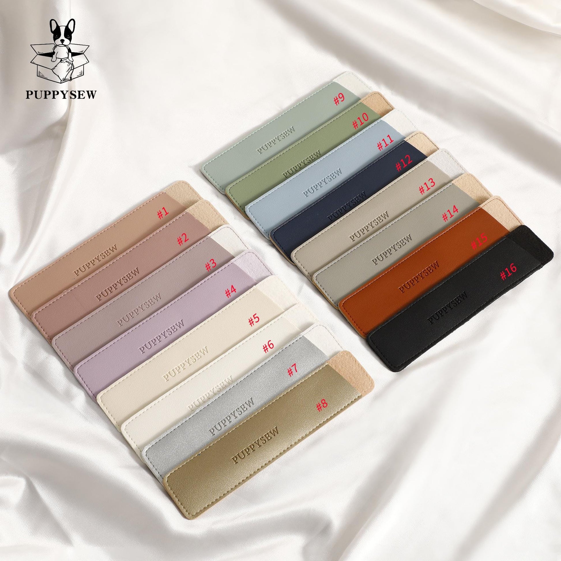 Embossed Faux Leather Pen or Makeup Brush Cover (50pcs)-10
