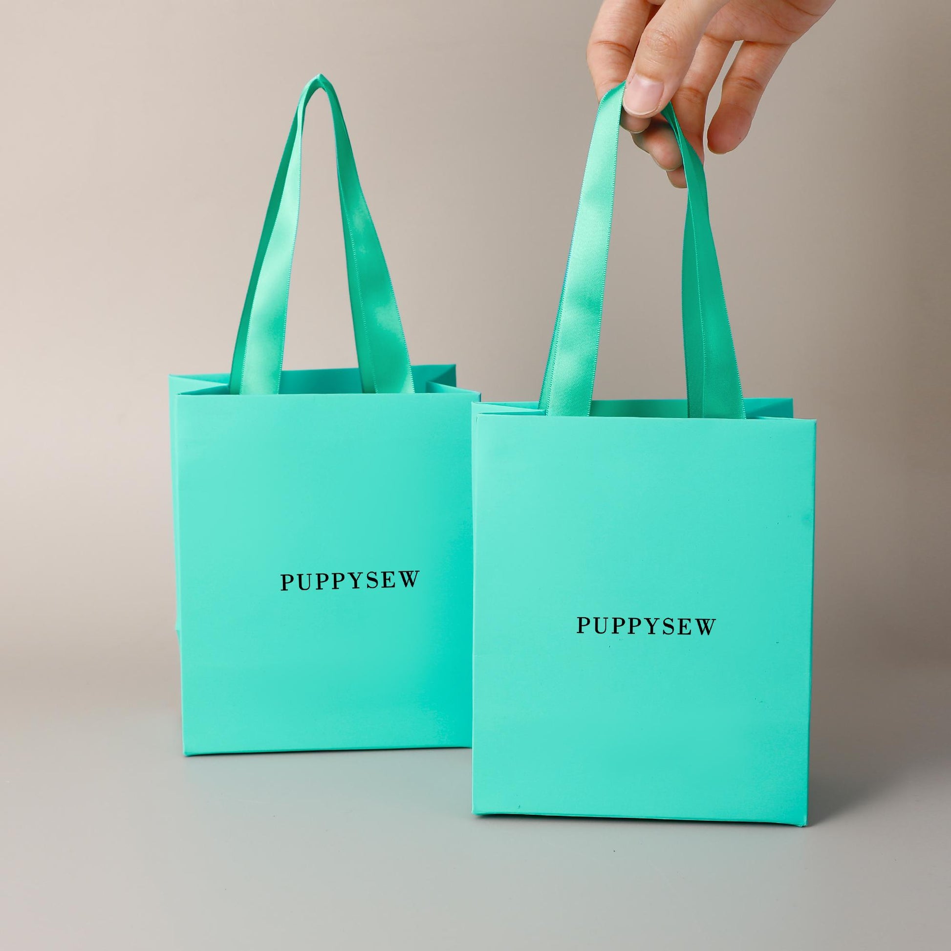 Custom Logo Red Paper Gift Bags | Matte Finish, Satin Handles, Retail Packaging-5