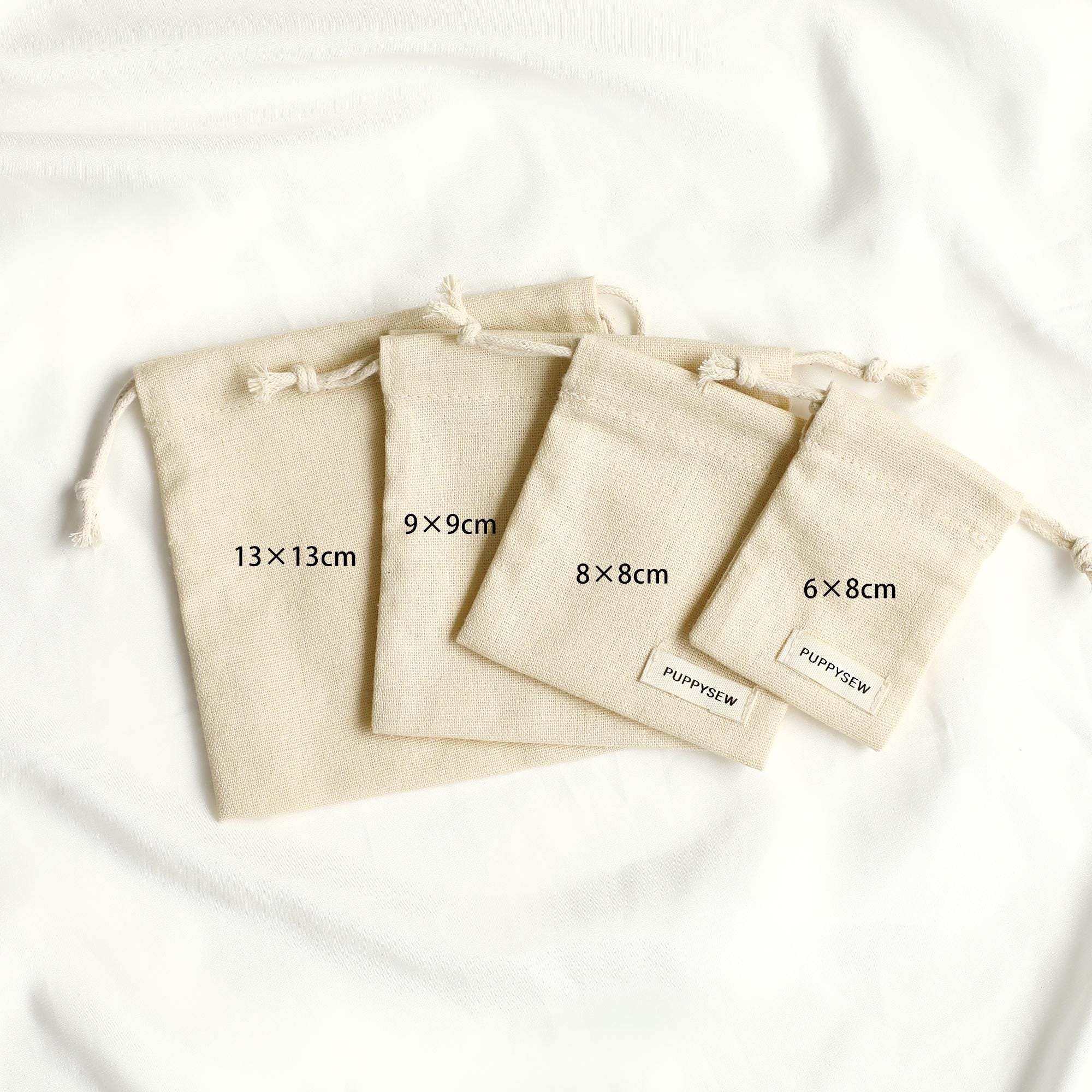 Customizable Cotton Canvas Drawstring Bag: Logo Jewelry Packaging