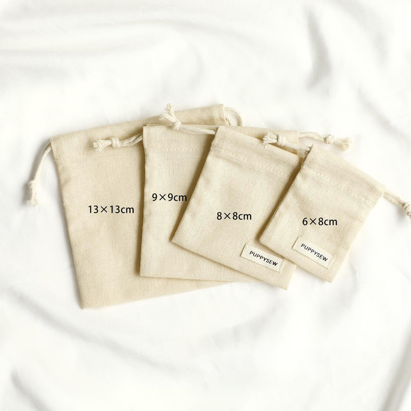 Customizable Cotton Canvas Drawstring Bag: Logo Jewelry Packaging-zoom-