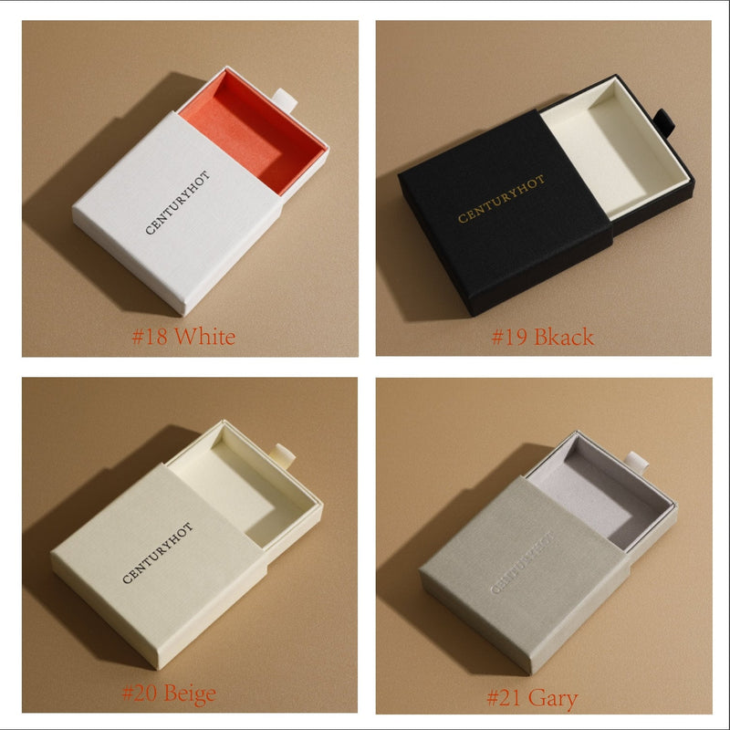 Custom Logo Paper Jewelry Box, Necklace & Ring Gift Packaging-zoom-