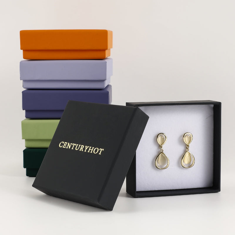Custom Logo Jewelry Box, Chic Ring/Necklace Gift Box-zoom-