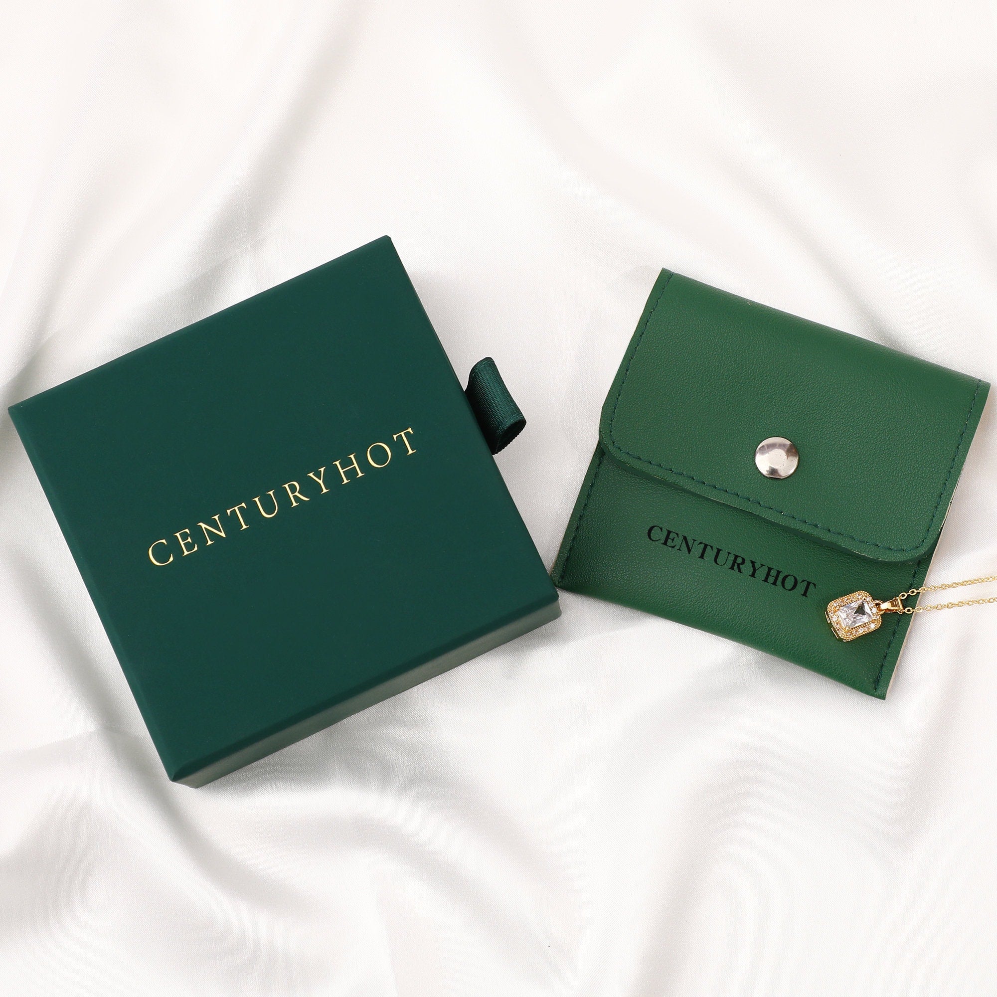 Custom Logo Jewelry Box and Bag Set, Personalized Packaging (9x9cm)-zoom-4