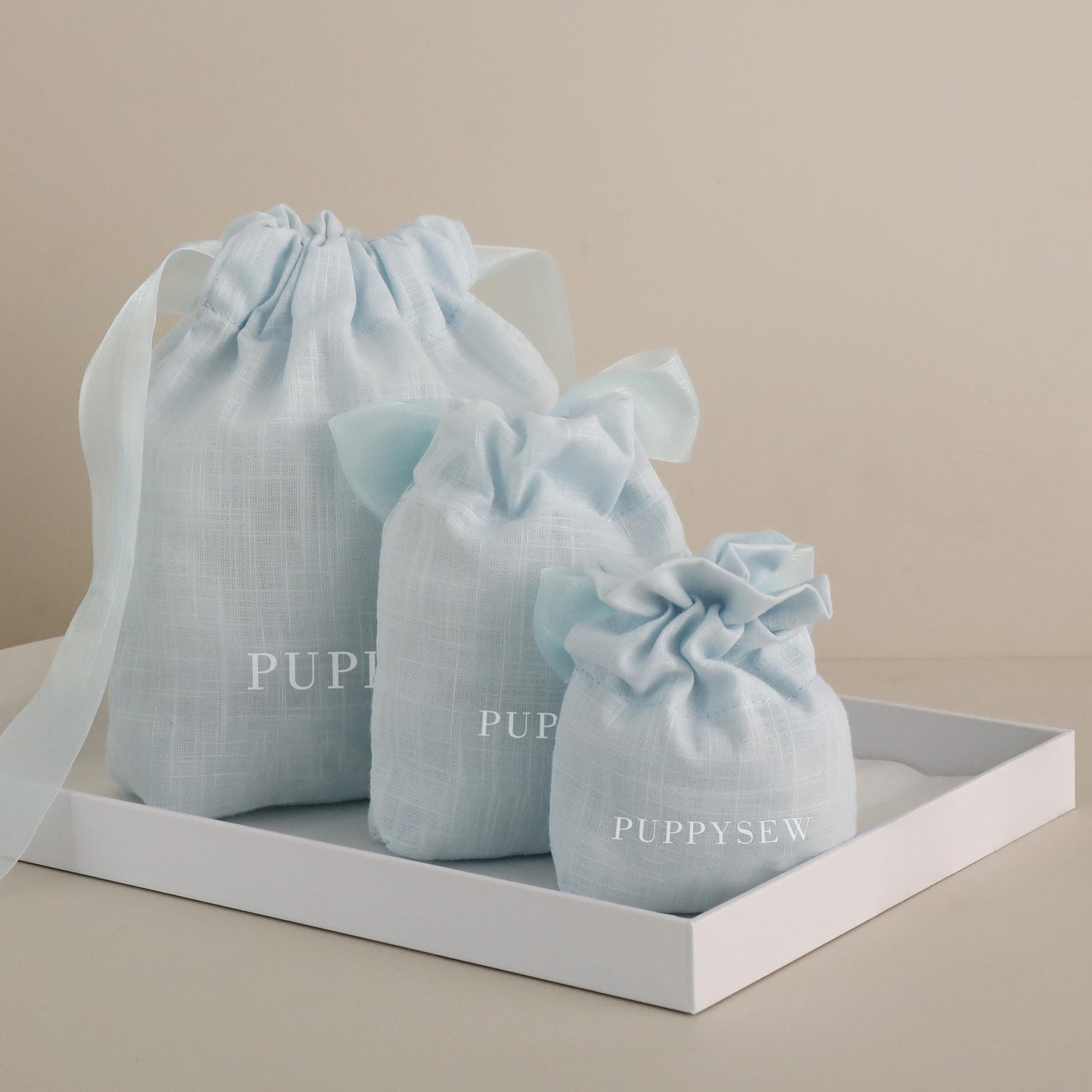 50pcs Custom Cotton Drawstring Bags – Eco Dye, Organza Tie-7