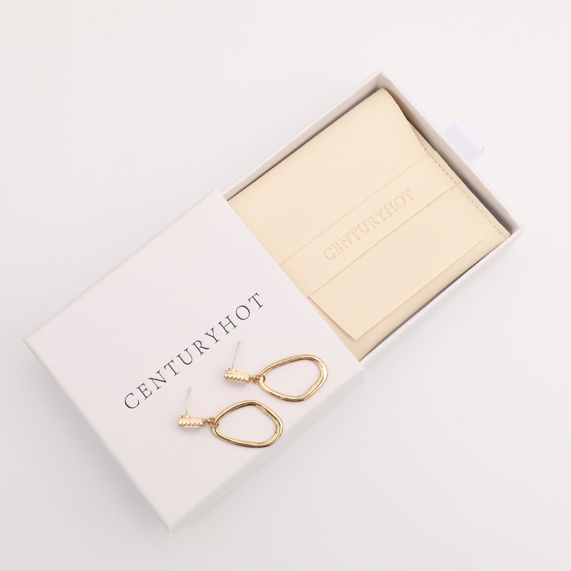 50pc White Faux Leather Jewelry Pouch, Custom Logo Available-8