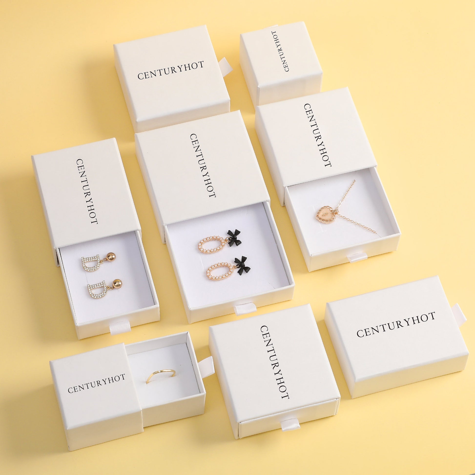 Custom Logo Jewelry Box, Chic Drawer Style Gift Packaging-1