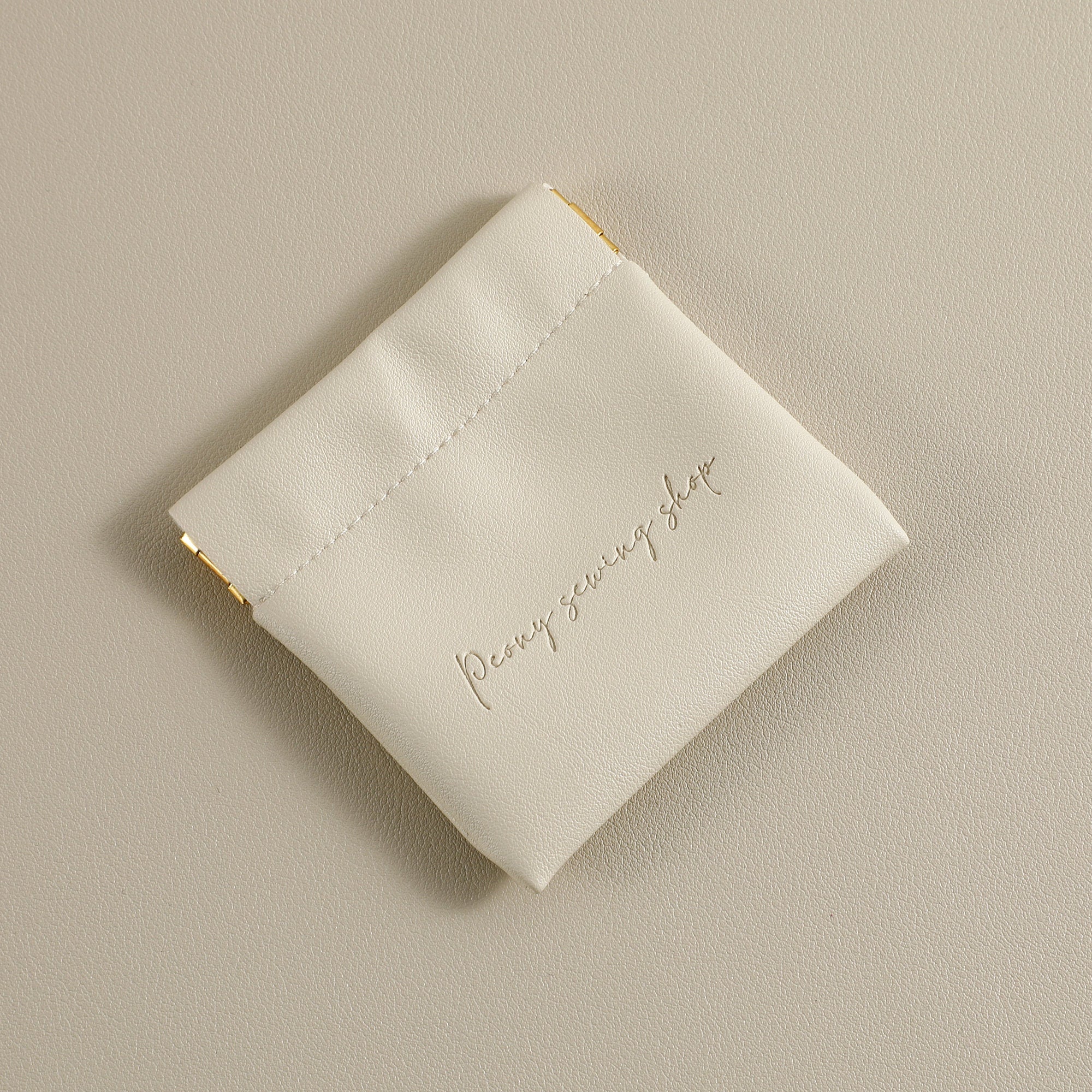 Custom PU Leather Coin Pouch, Logo Change Purse, 8x8cm-zoom-9