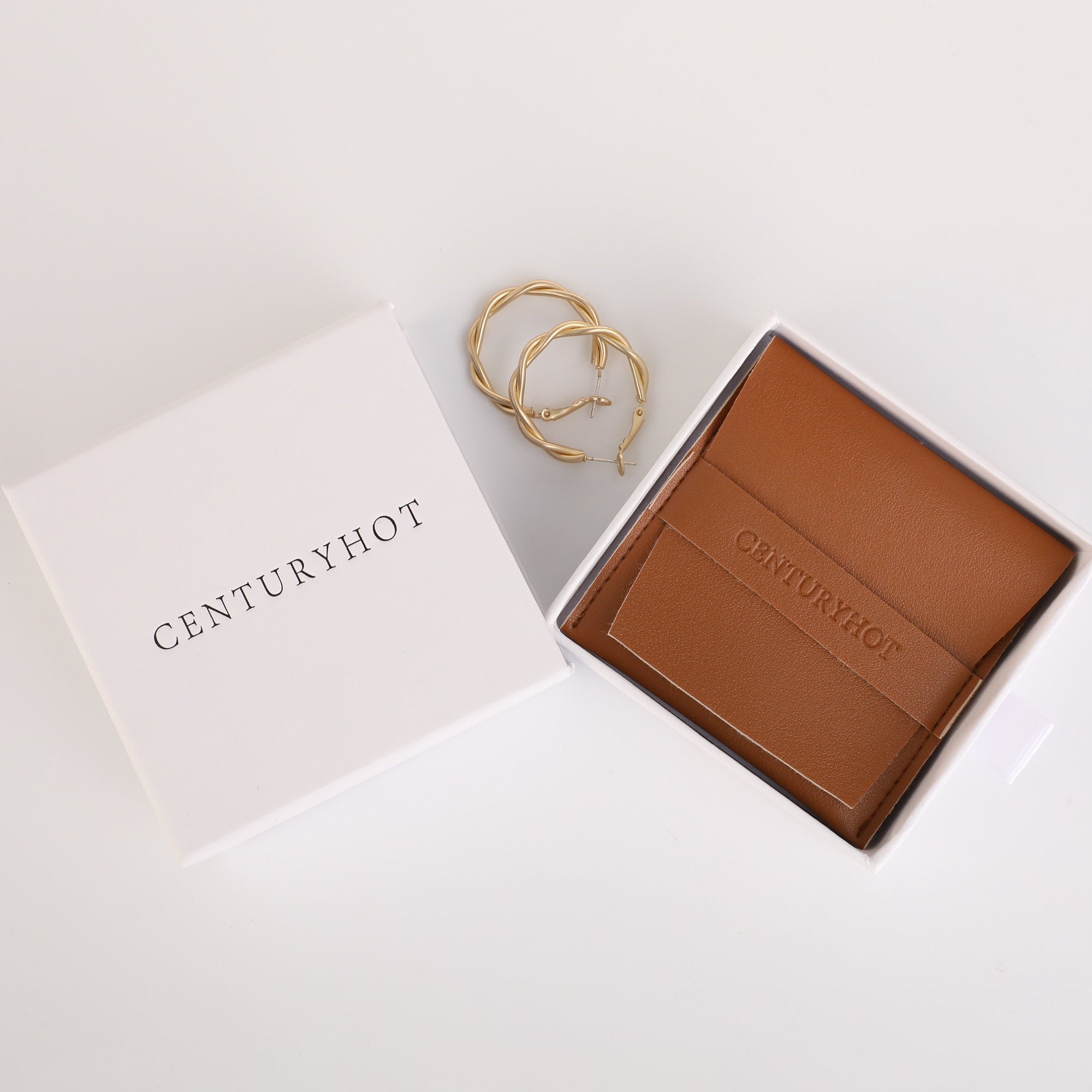 Customizable Faux Leather Jewelry Pouch, Personalized Logo Gift Wrap-zoom-6