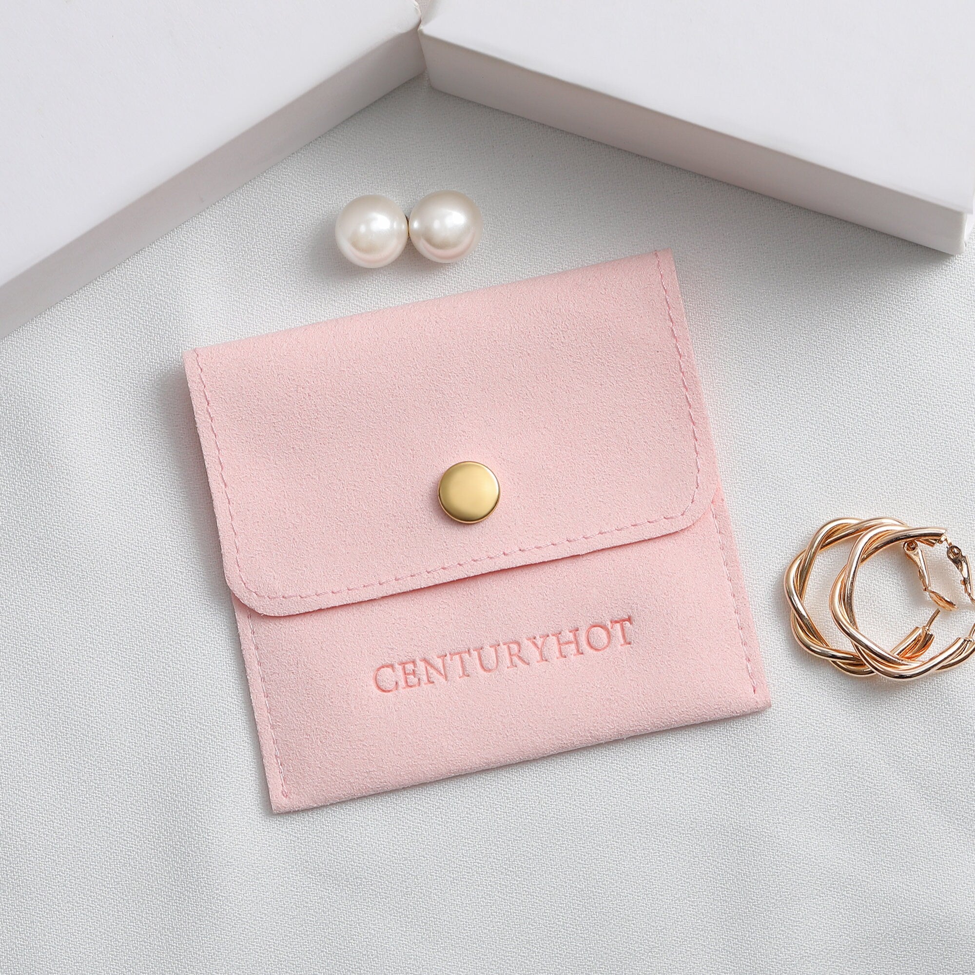 Personalized Microfiber Jewelry Bags with Logo, Fashion Packaging-zoom-6