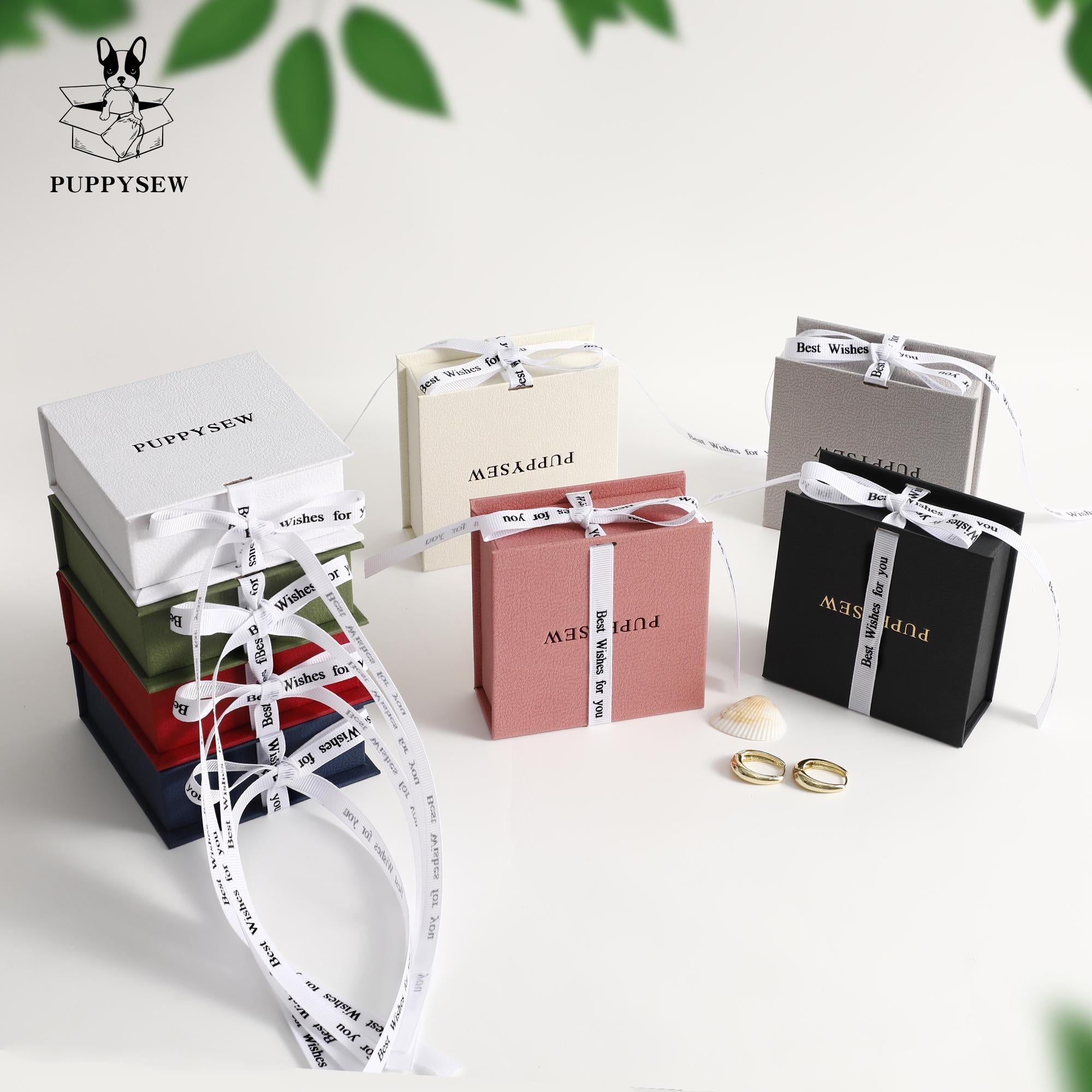 Luxury Magnetic Jewelry Box, Textured Cardboard Gift Box