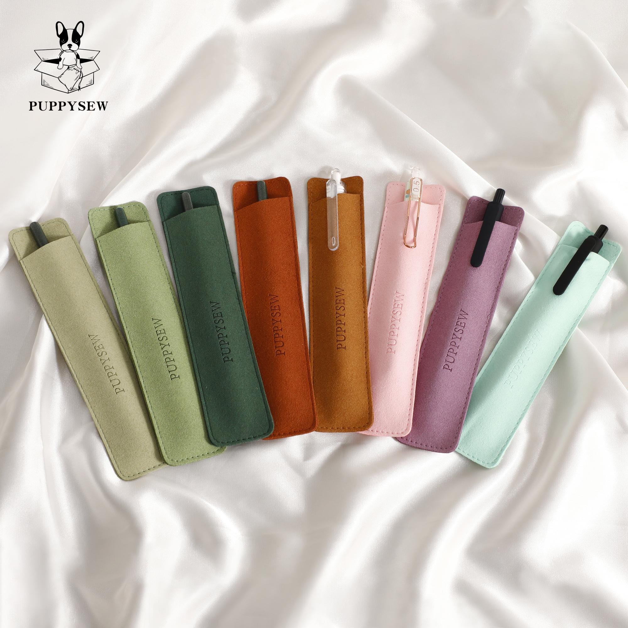 Microfiber Pen Case: Personalized Makeup Brush or Fountain Pen Cover-zoom-10