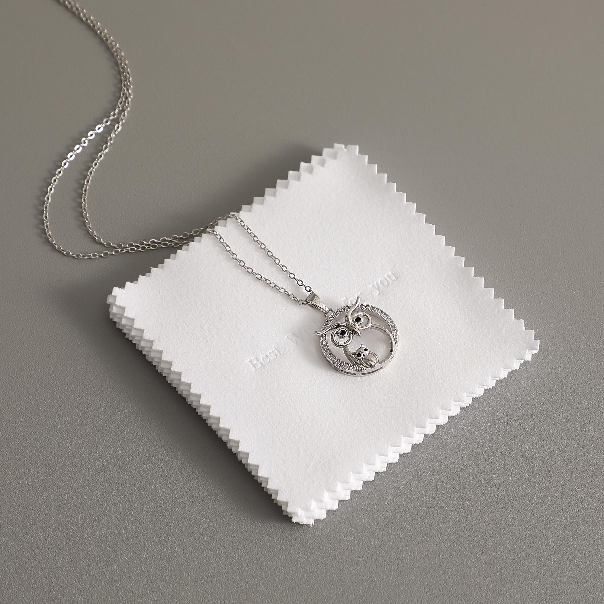 Custom Logo Jewelry Cleaning Cloth, Silver Polishing Cloth (100pcs)-zoom-8