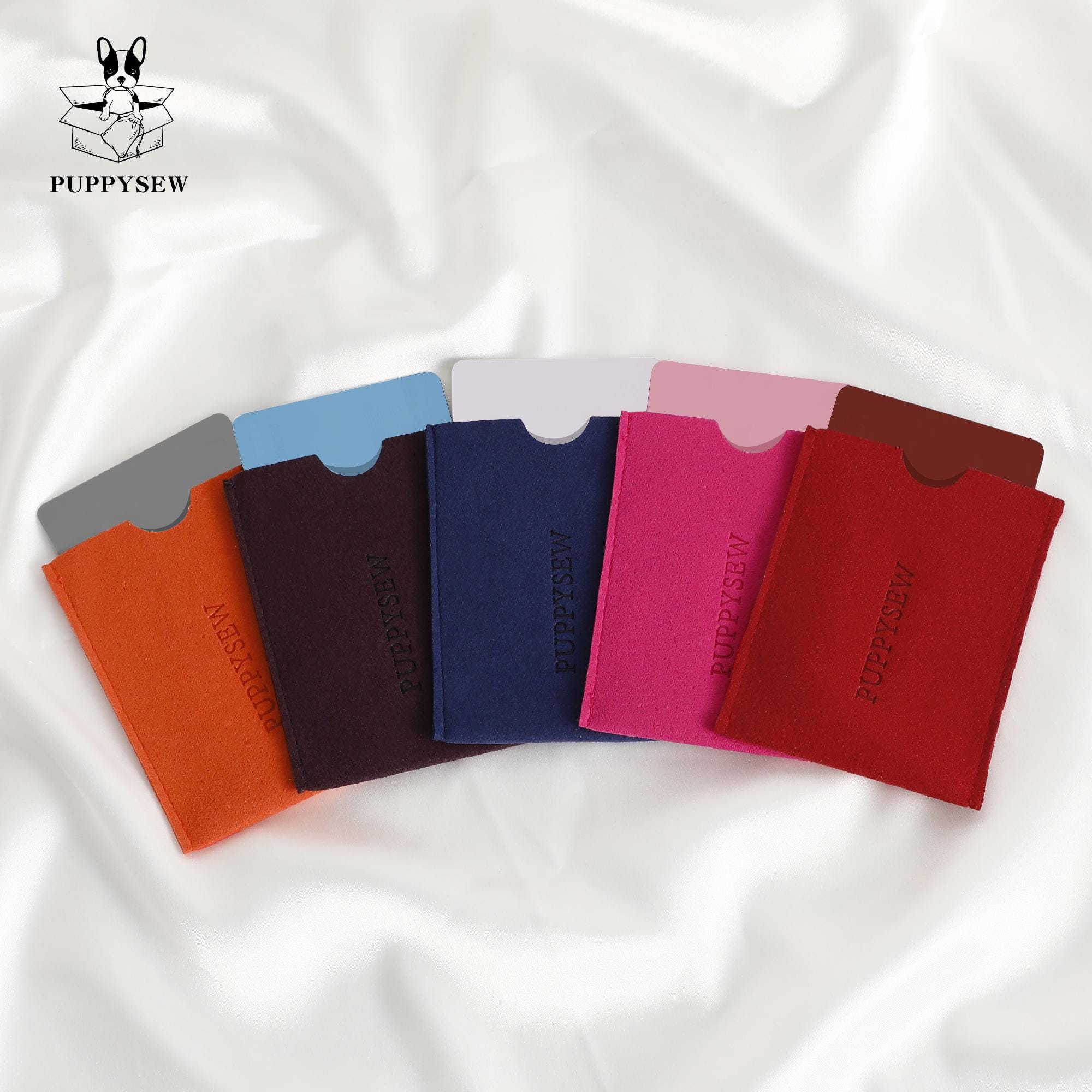 Personalized Microfiber Card Holder, Embossed Logo (50pcs)-zoom-7