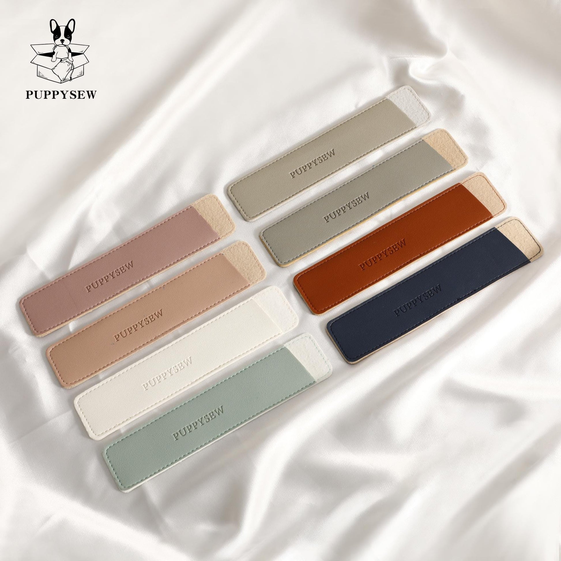Embossed Faux Leather Pen or Makeup Brush Cover (50pcs)-9