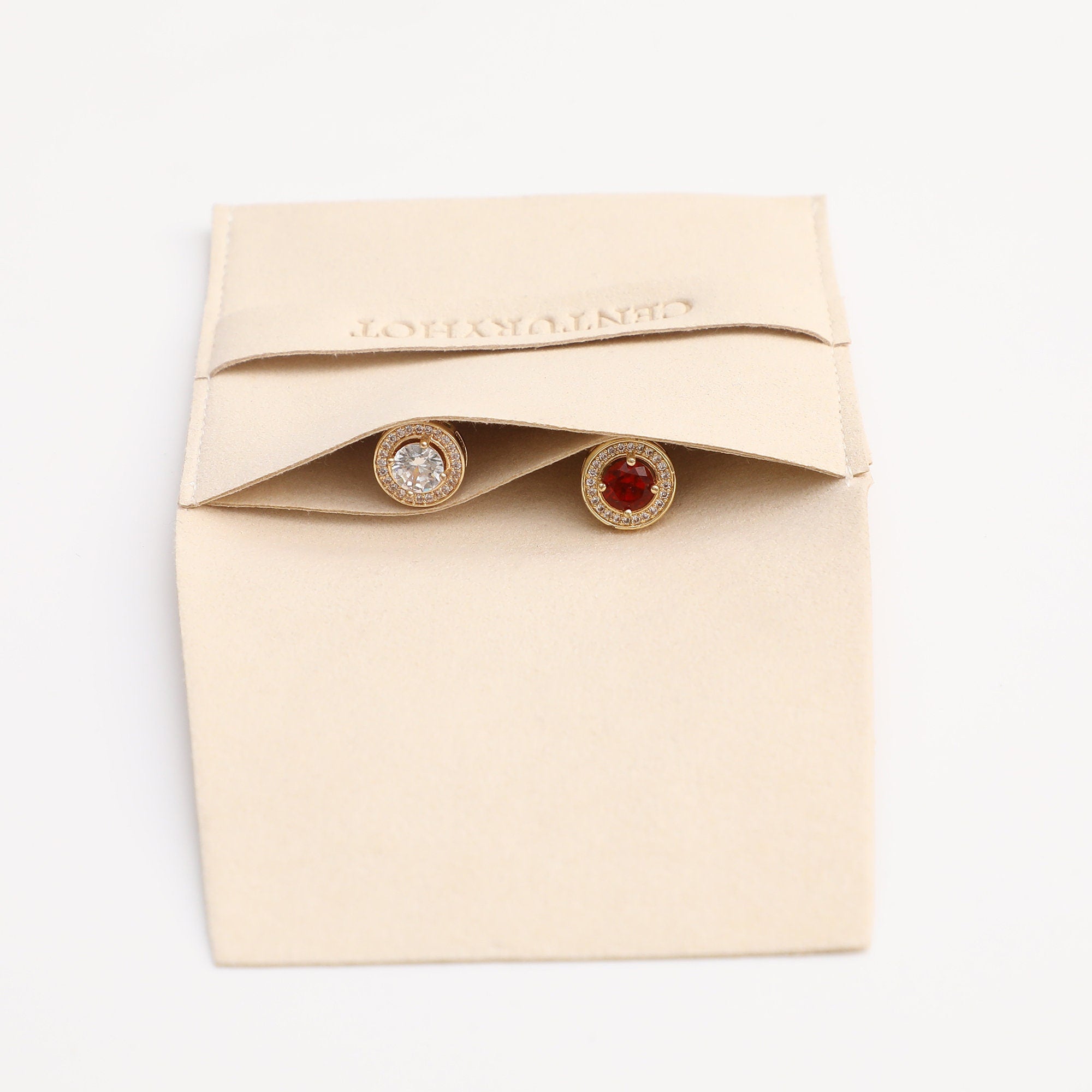 Embossed Logo Microfiber Jewelry Bag - Custom Packaging-zoom-3