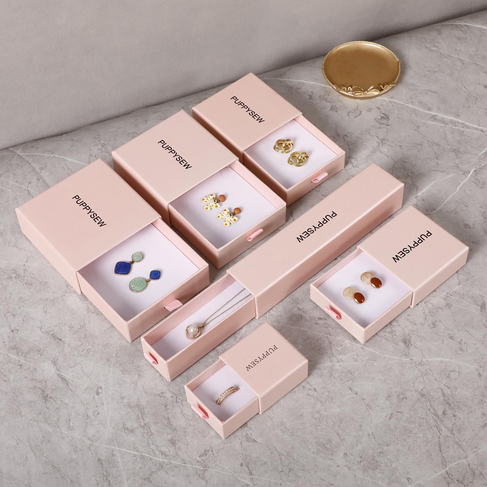 Custom Logo Jewelry Gift Boxes – Small Drawer-Type Packaging-zoom-2