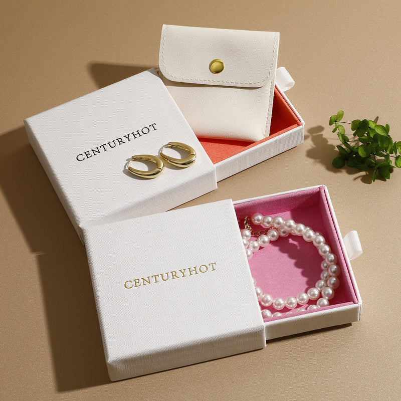 Custom Logo Paper Jewelry Box, Necklace & Ring Gift Packaging-zoom-