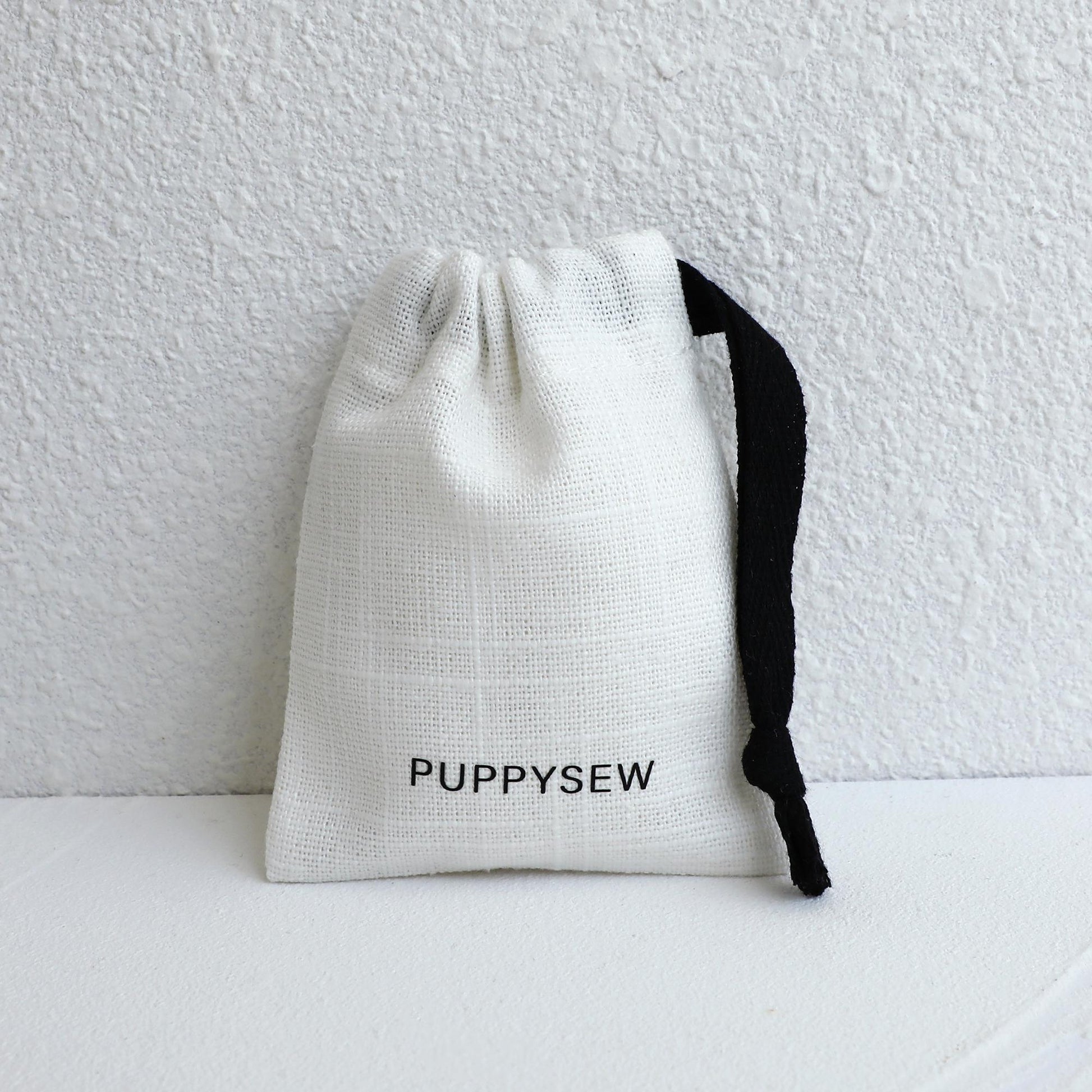 100 White Cotton Canvas Drawstring Bags, Personalized Logo Jewelry Packaging-9