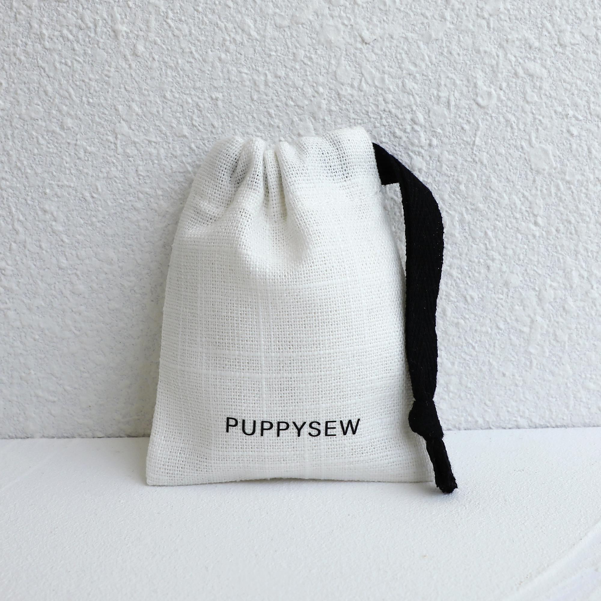 100 White Cotton Canvas Drawstring Bags, Personalized Logo Jewelry Packaging-zoom-9