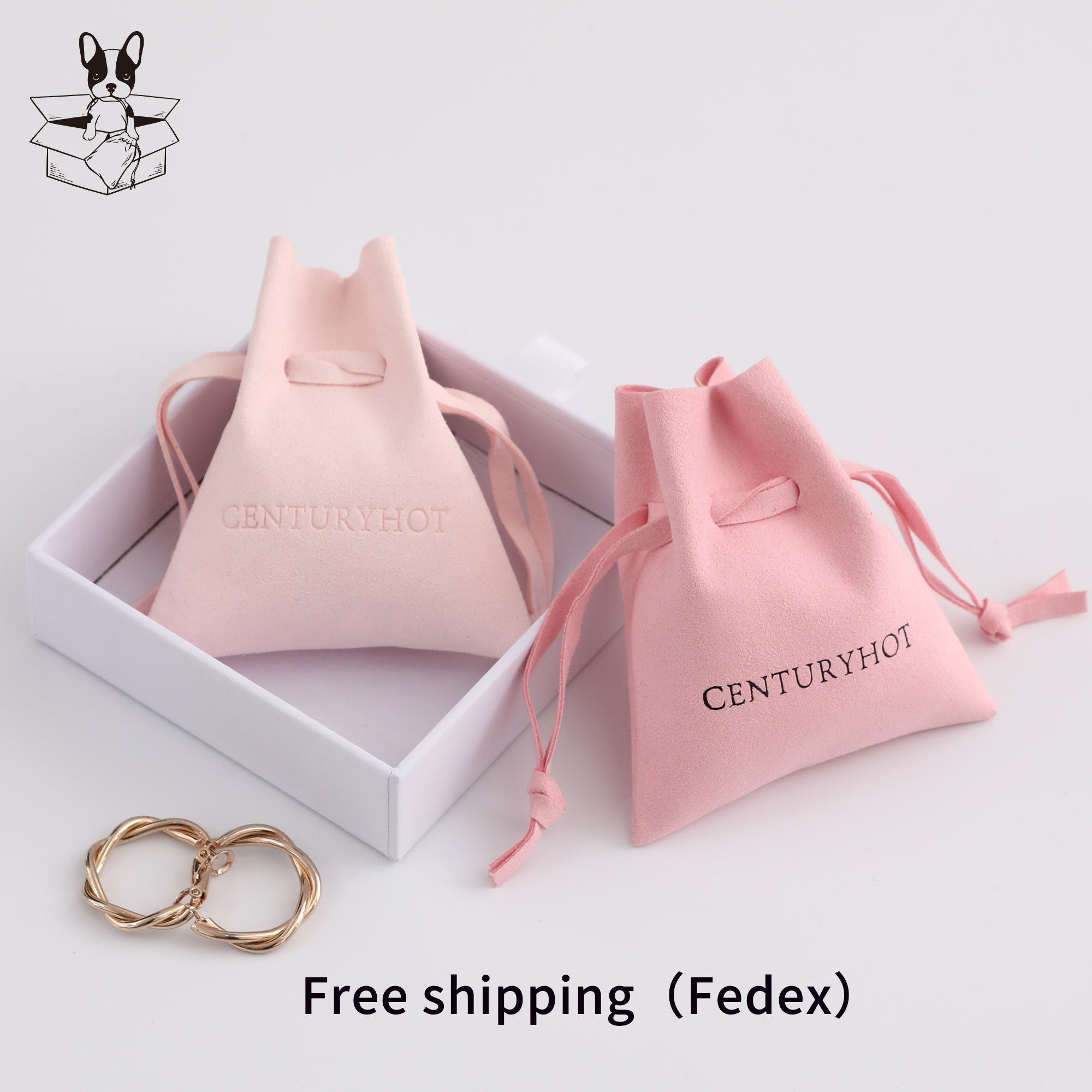 Personalized Microfiber Jewelry Bag with Custom Logo-zoom-3