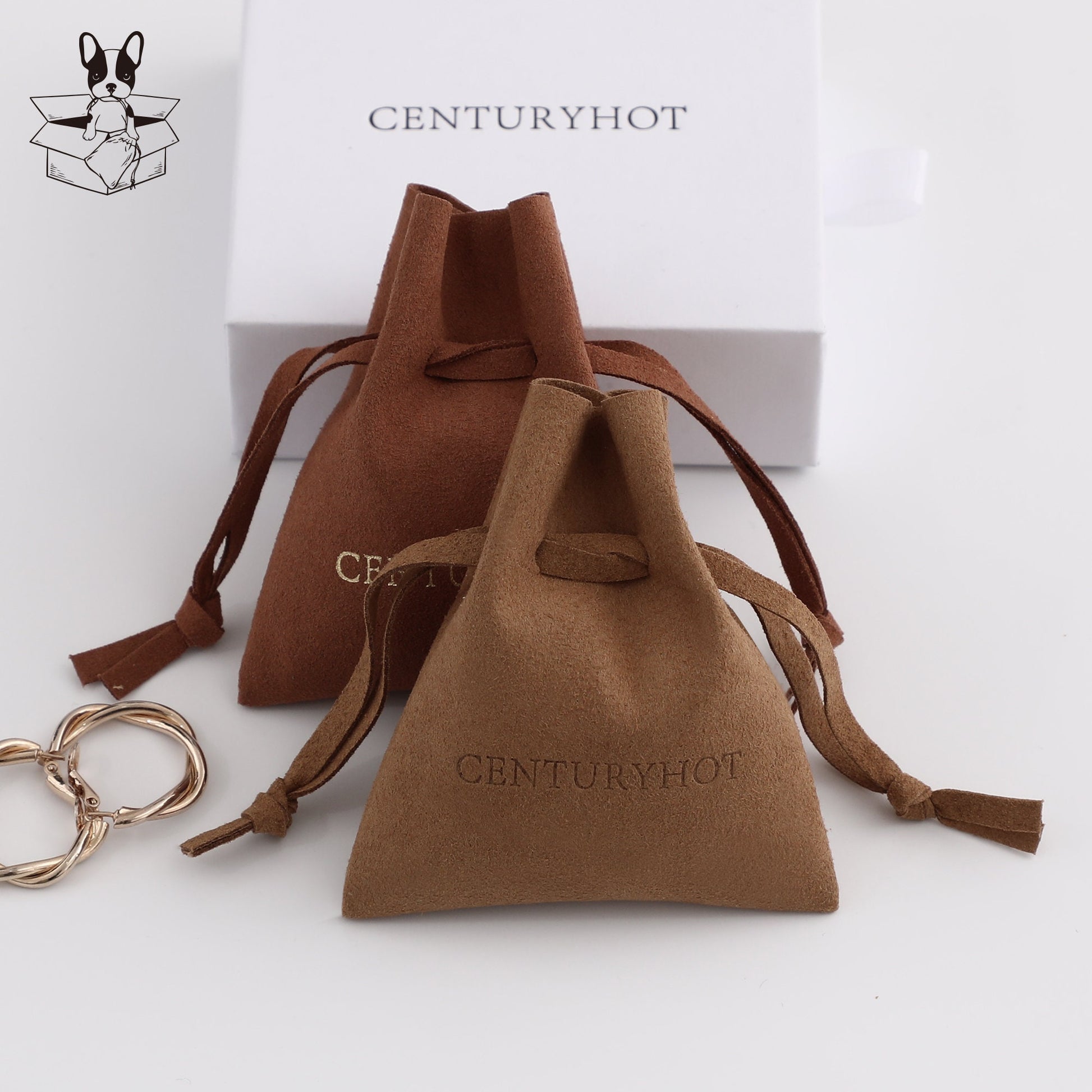 Personalized Microfiber Jewelry Bag with Custom Logo, Fashion Envelope (50 Pieces)-5