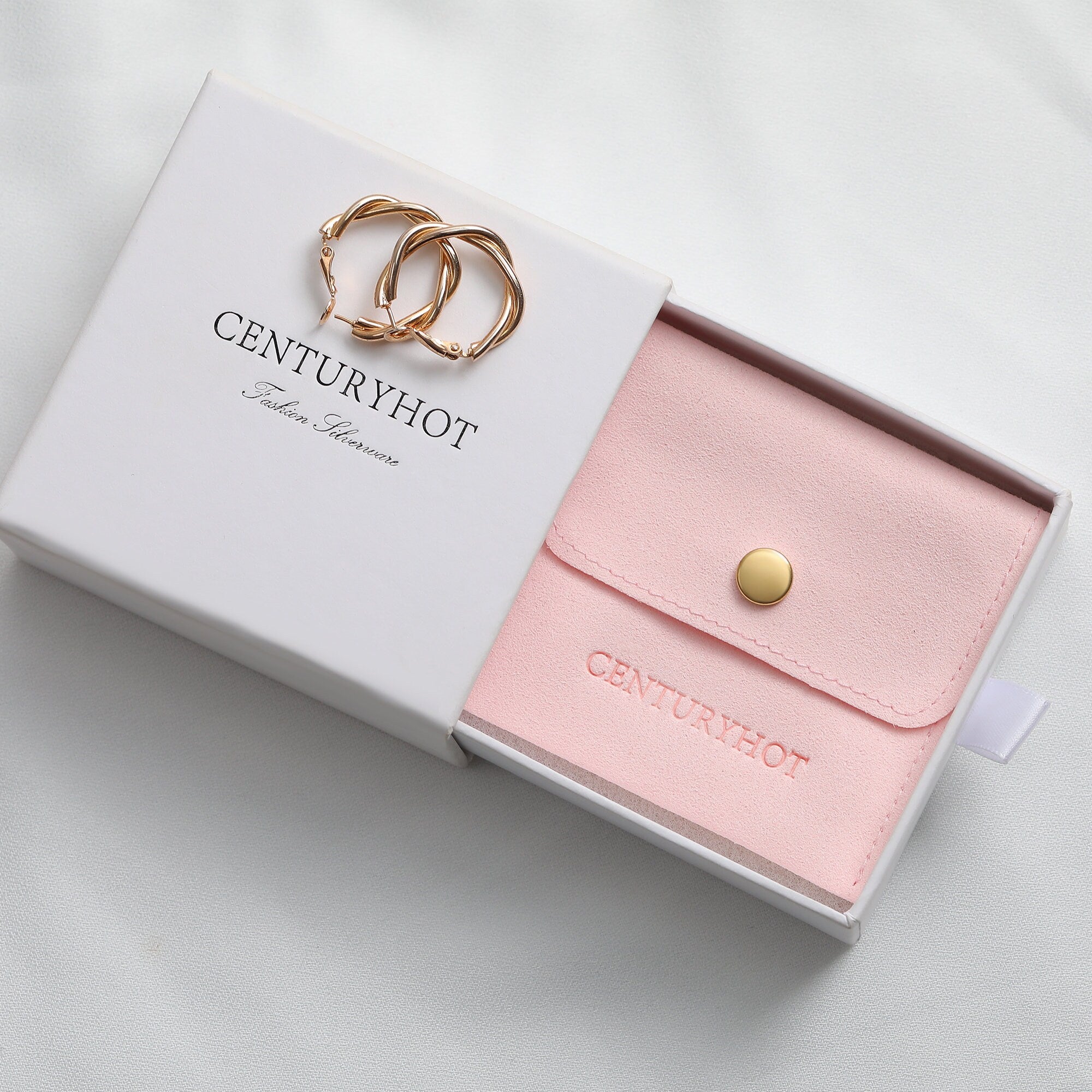 Personalized Microfiber Jewelry Bags with Logo, Fashion Packaging-zoom-4