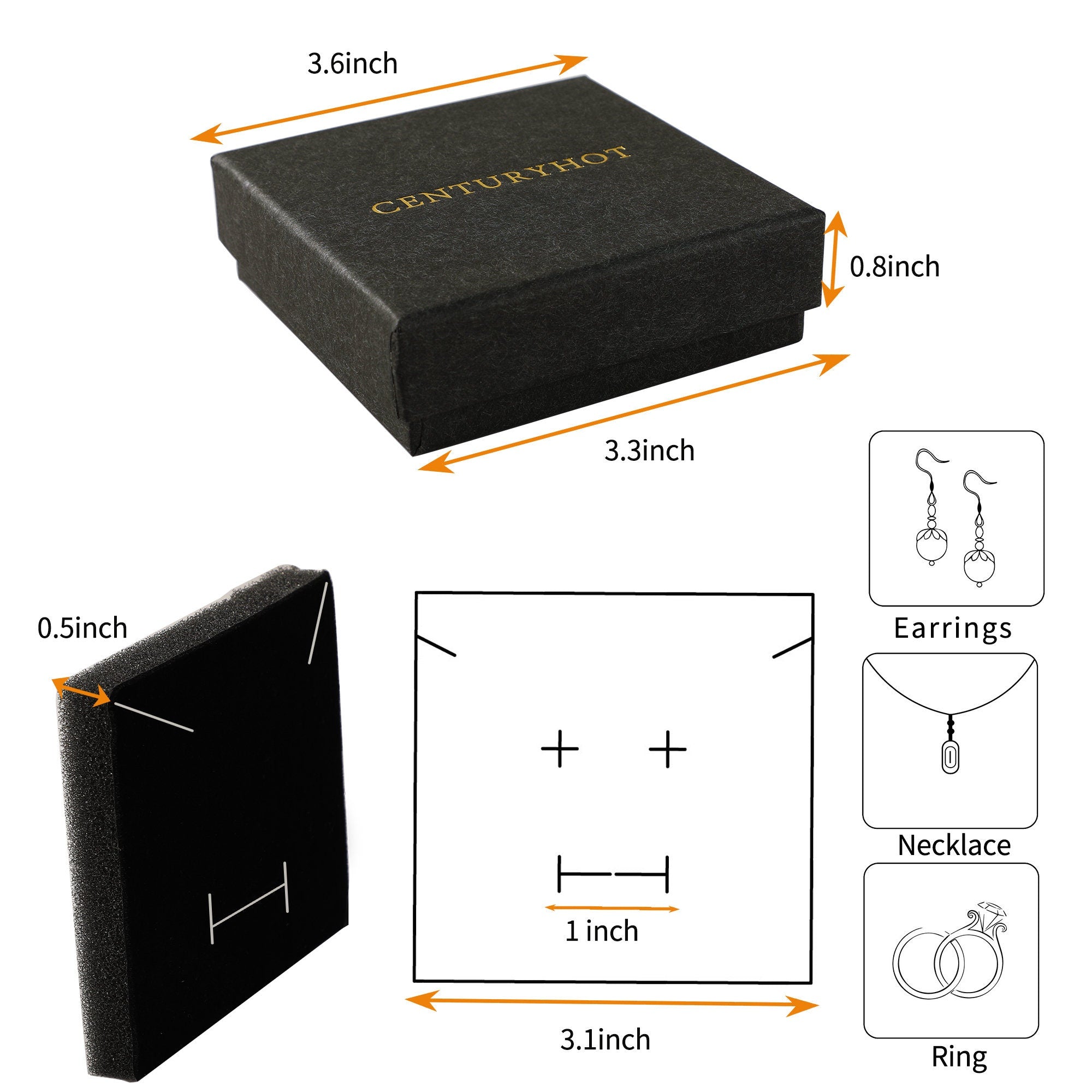 Custom Logo Jewelry Box - Necklace, Earrings, Ring Packaging