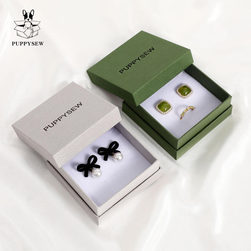 Custom Jewelry Box, Ring Earring Necklace Packaging, 9x9x4cm-zoom-