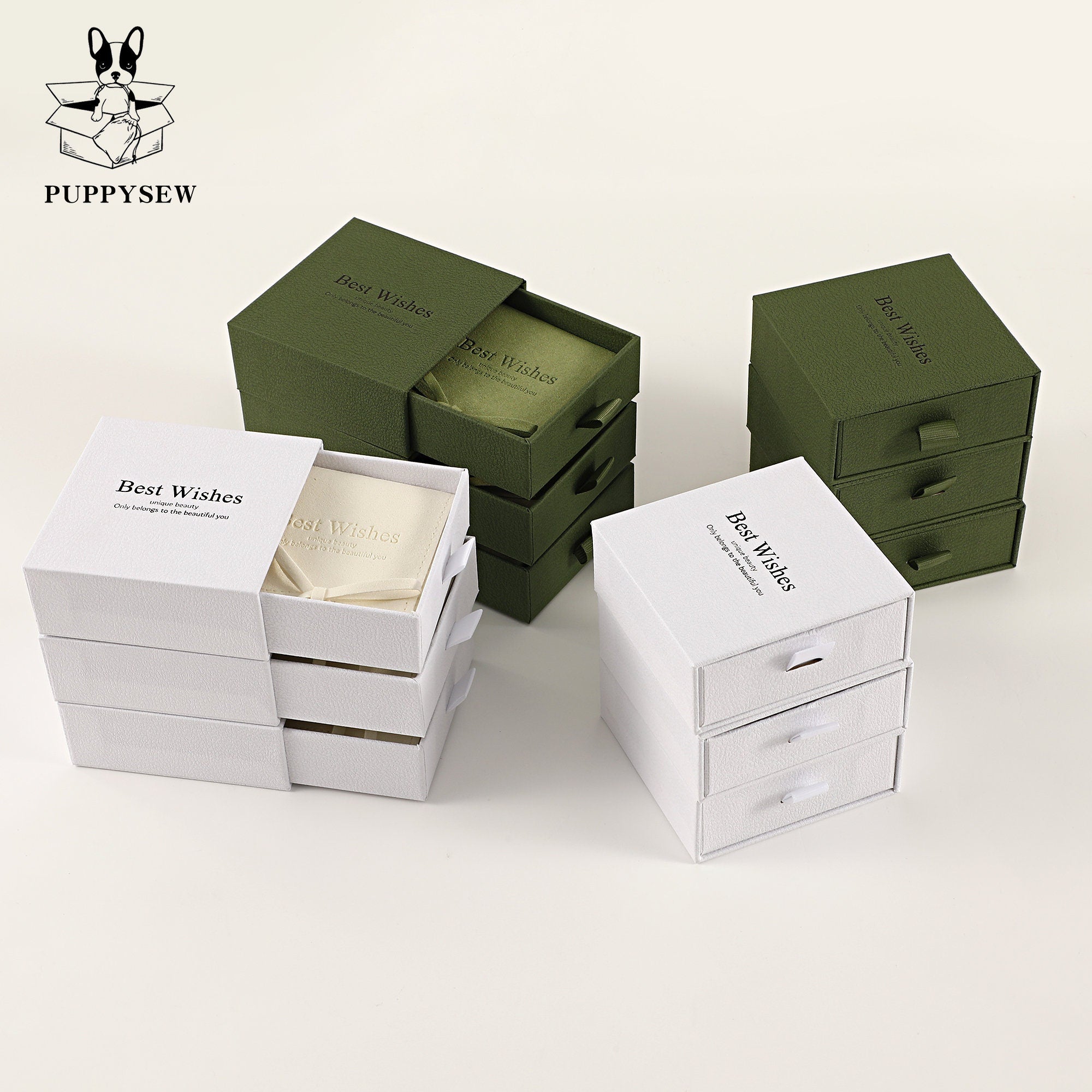 Jewelry Gift Box Set: Microfiber Bag, Customizable Logo-zoom-3