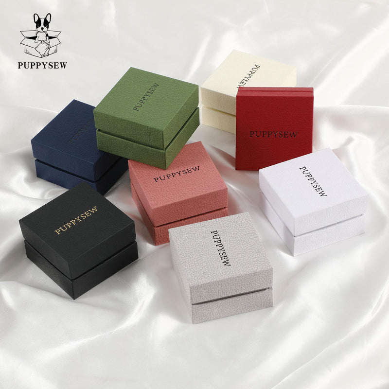Customizable Jewelry Gift Box, Ring Earring Watch Box (6x6x4cm)-zoom-