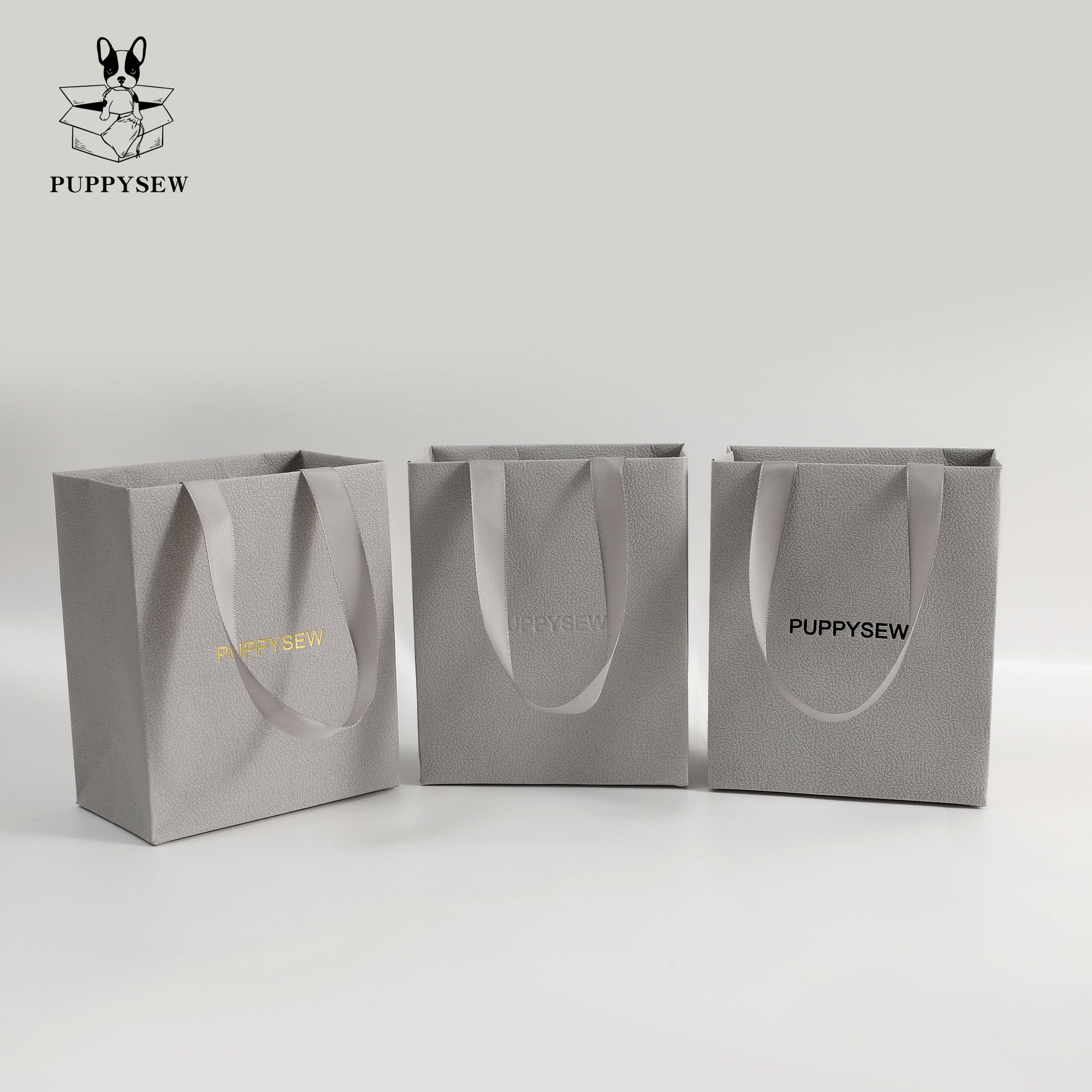 Custom Logo Gift Paper Bags, Textured Luxury Packaging (12.5x7.5x15 cm)-8