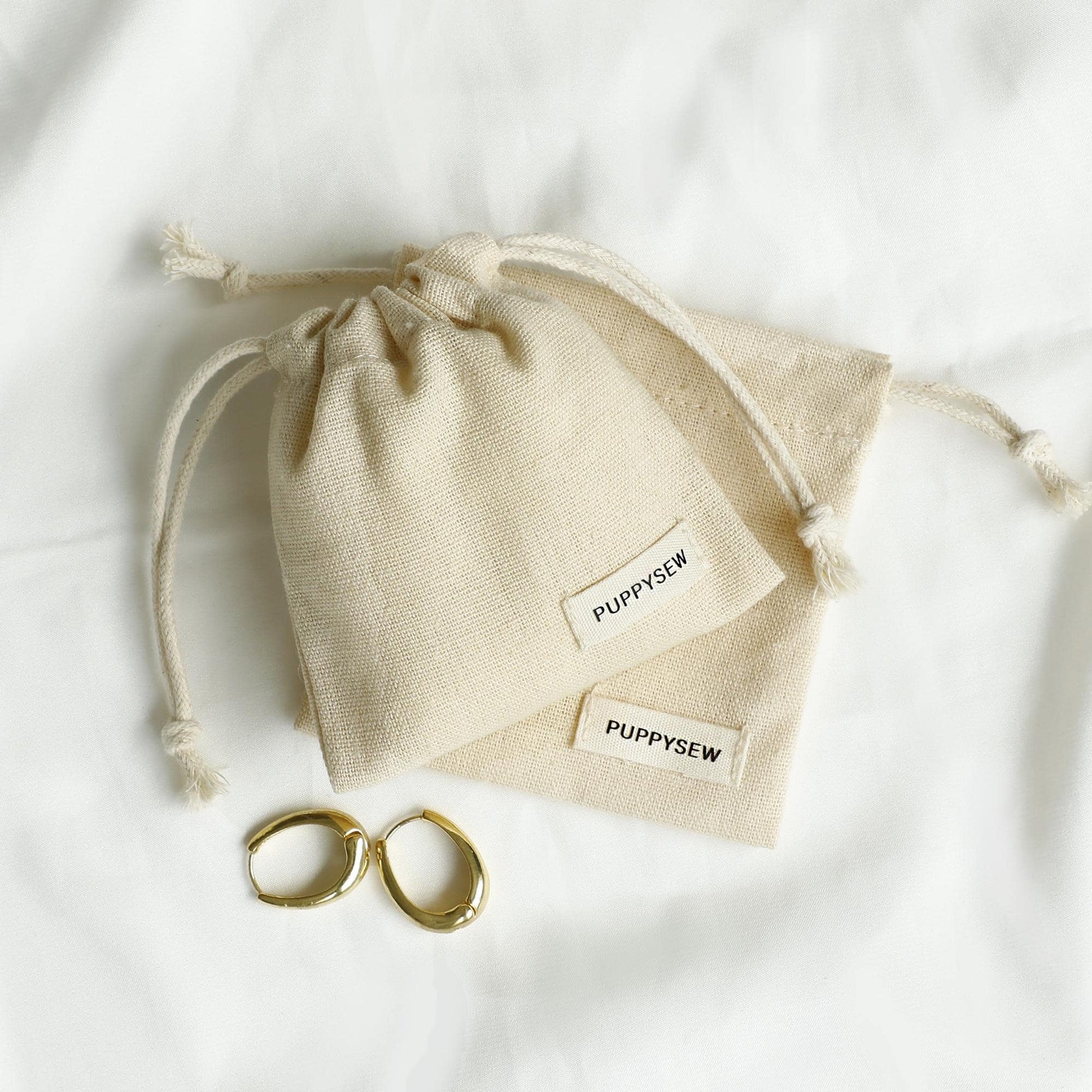 Customizable Cotton Canvas Drawstring Bag: Logo Jewelry Packaging-1