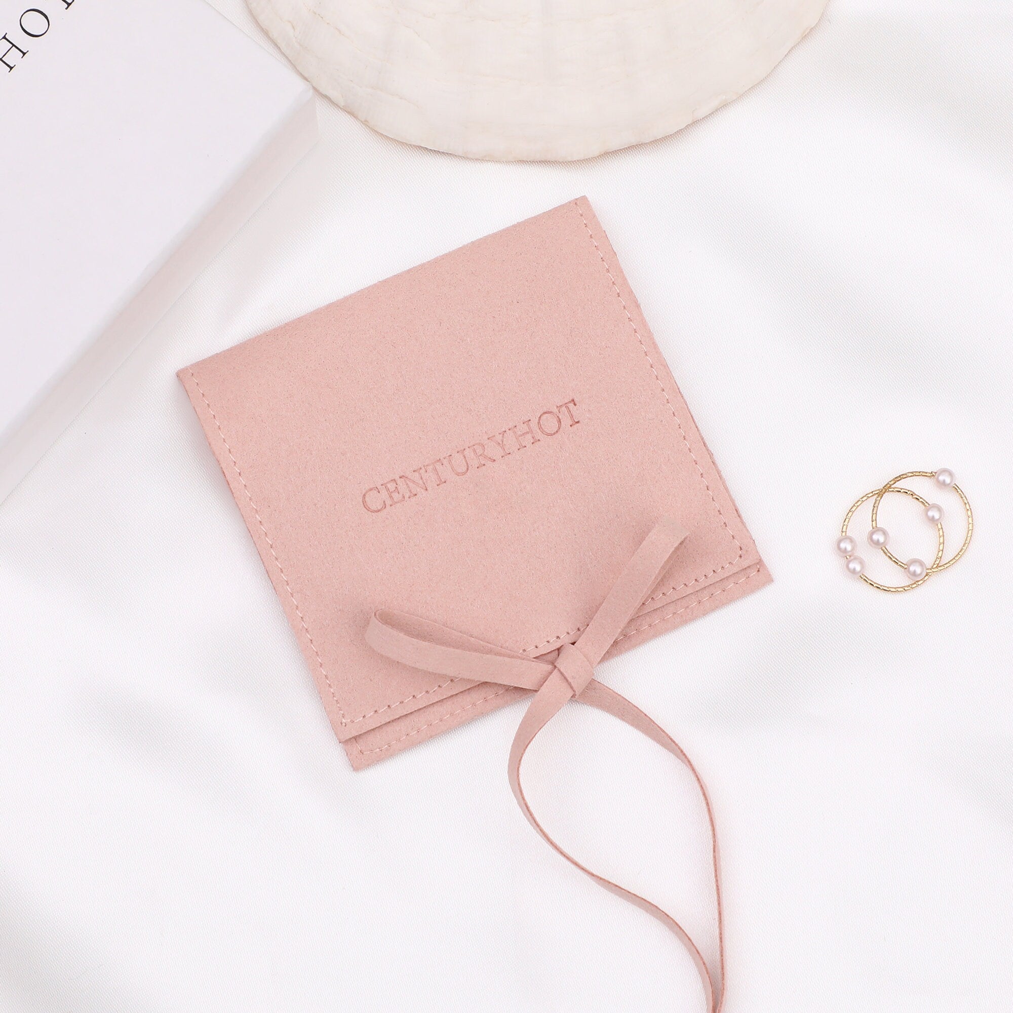Personalized Microfiber Jewelry Bags: Embossed Logo, Custom Packaging