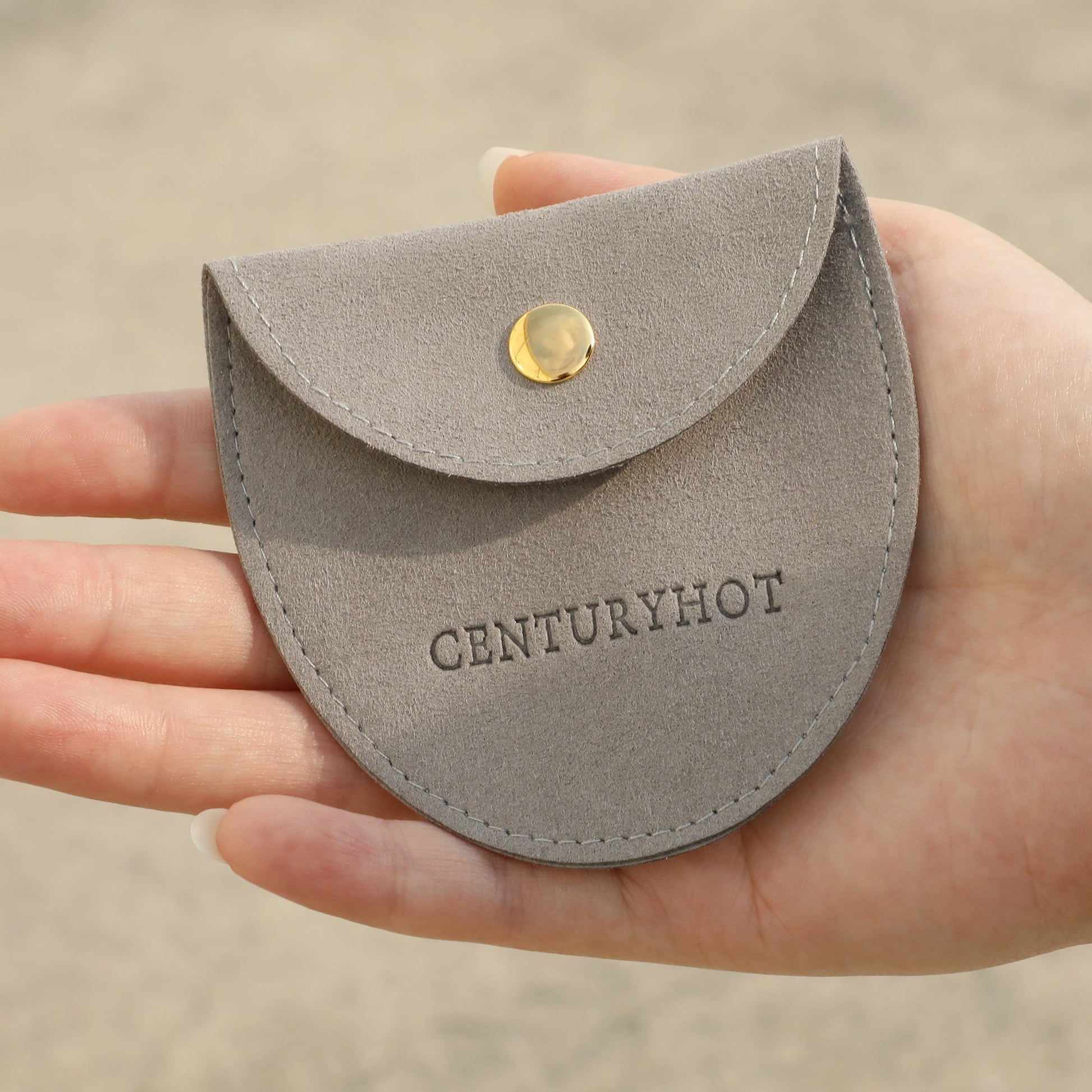 50 Personalized Microfiber Jewelry Bags, Embossed Logo, Custom Packaging-1