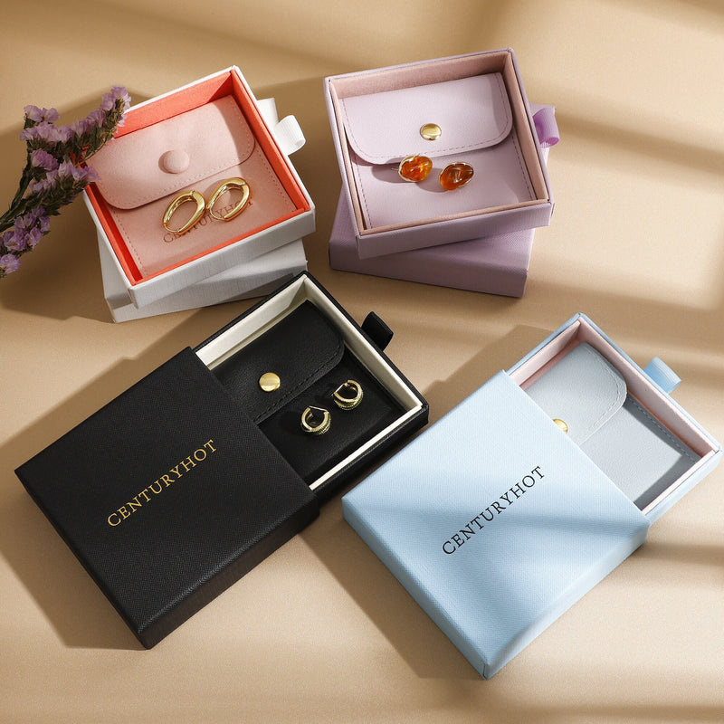 Custom Logo Paper Jewelry Box, Necklace & Ring Gift Packaging-zoom-