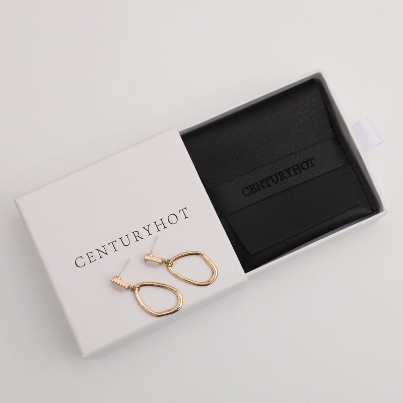 Personalized Logo Jewelry Pouch, Black Faux Leather Ring Pouch (8x8cm)-zoom-