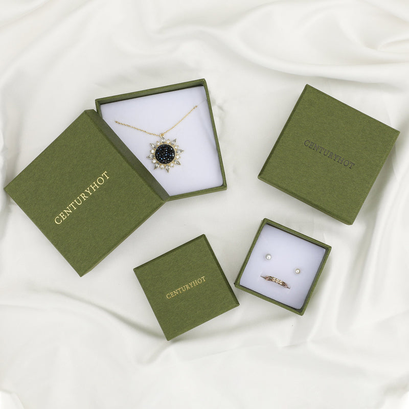 Custom Logo Jewelry Box, Personalized Necklace, Earrings, Ring Packaging (50pcs)-zoom-