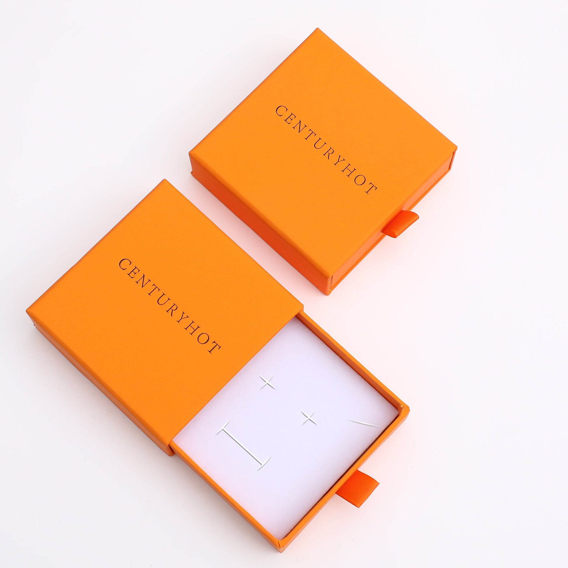 Custom Logo Jewelry Box, Orange Drawer Style (50pc)-9
