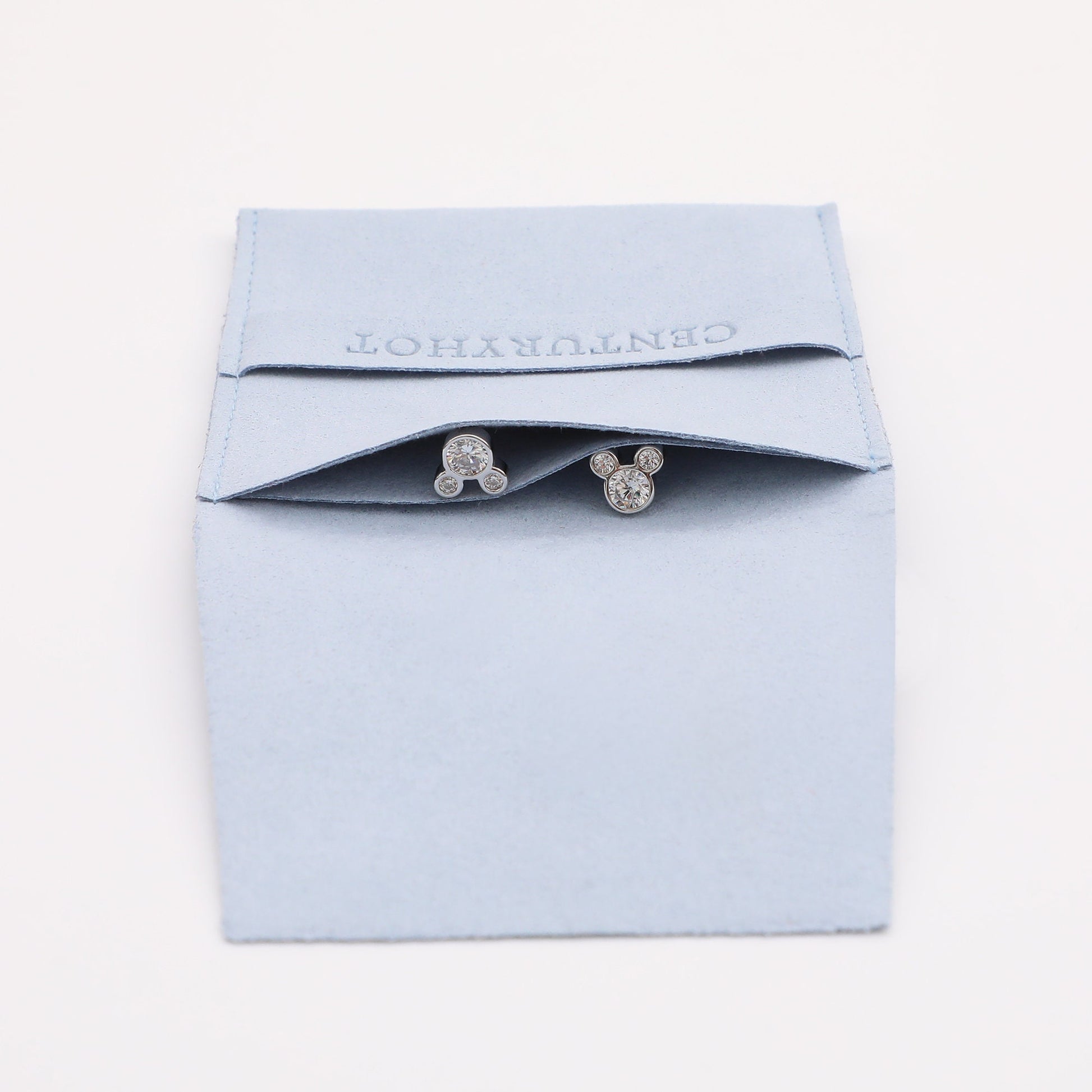 Peacock Blue Microfiber Jewelry Bag, Custom Logo Packaging-5