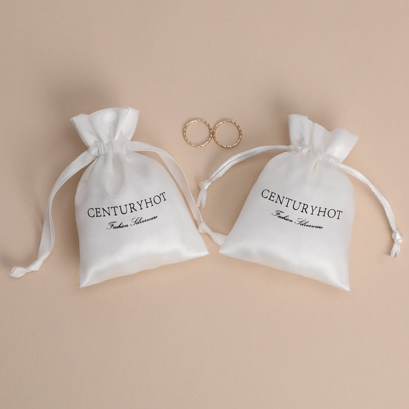 Custom Satin Drawstring Bag: Logo Print Jewelry Packaging-zoom-