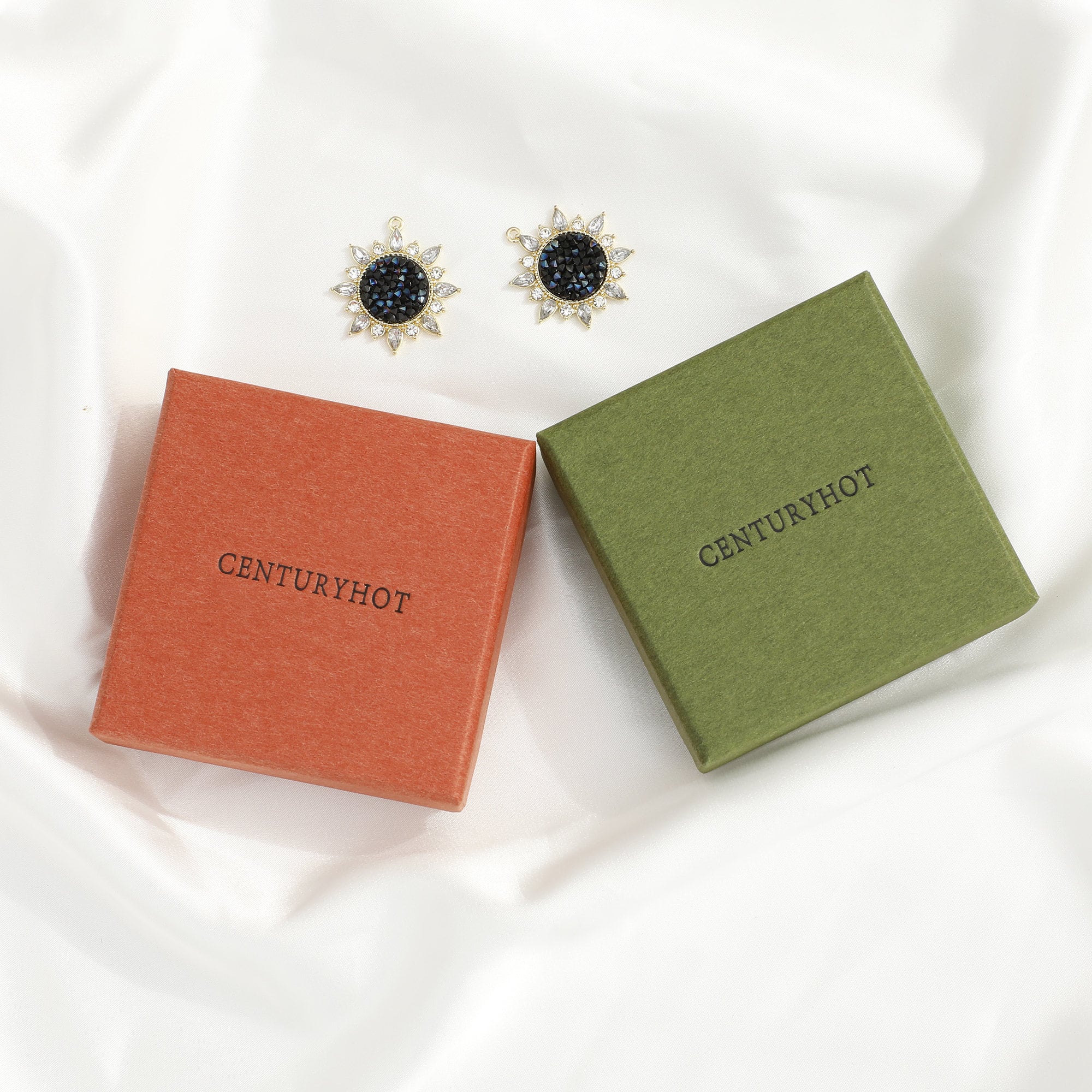 Custom Logo Jewelry Box, Personalized Necklace, Earrings, Ring Packaging (50pcs)-zoom-6