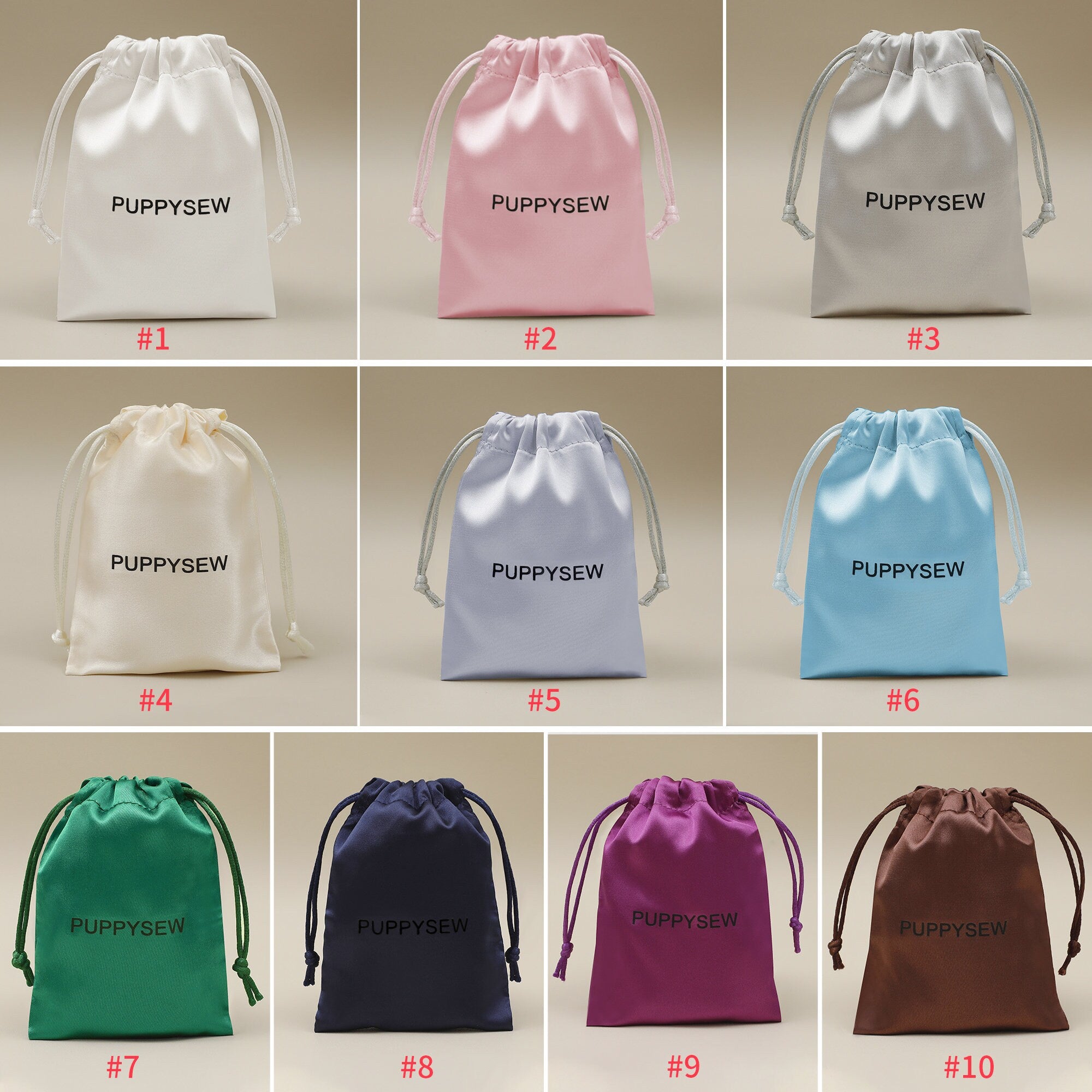Custom Satin Drawstring Bag: Logo Print Jewelry Packaging-zoom-10