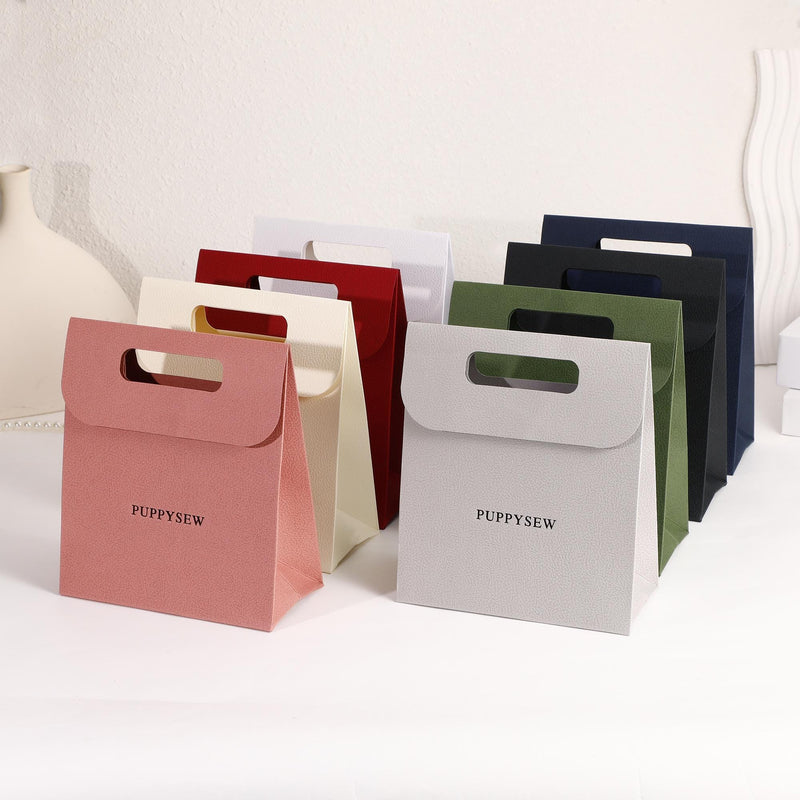 Custom Logo Printed Gift Bag, Elegant Flip-Top Packaging-zoom-