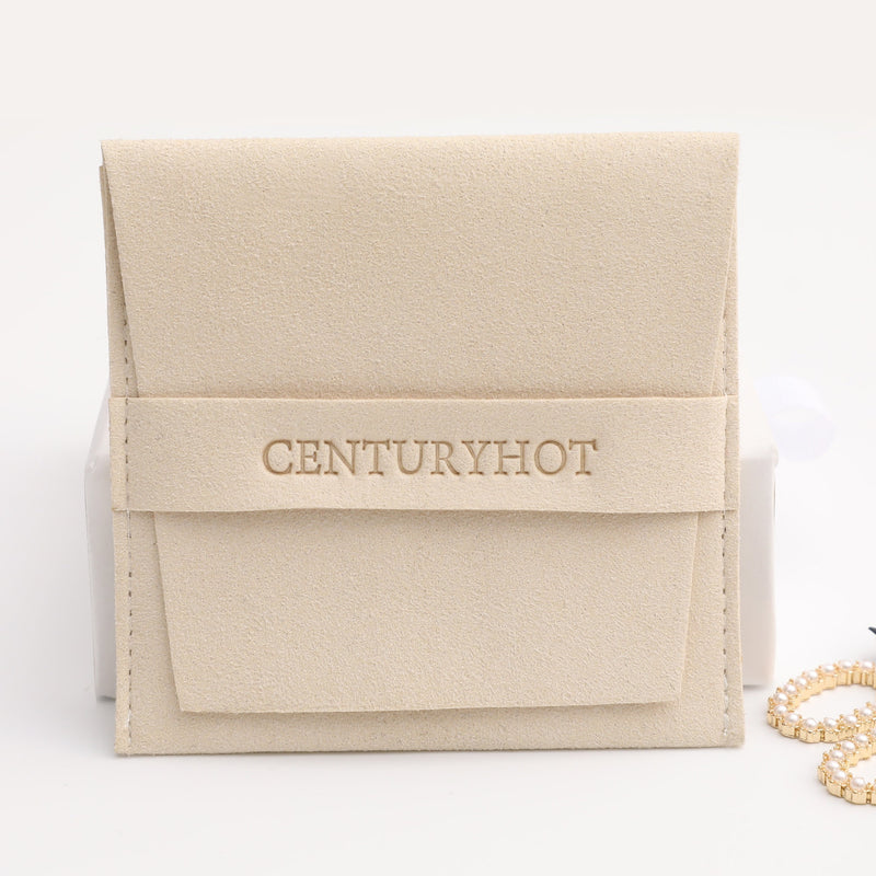 Embossed Logo Microfiber Jewelry Bag - Custom Packaging-zoom-