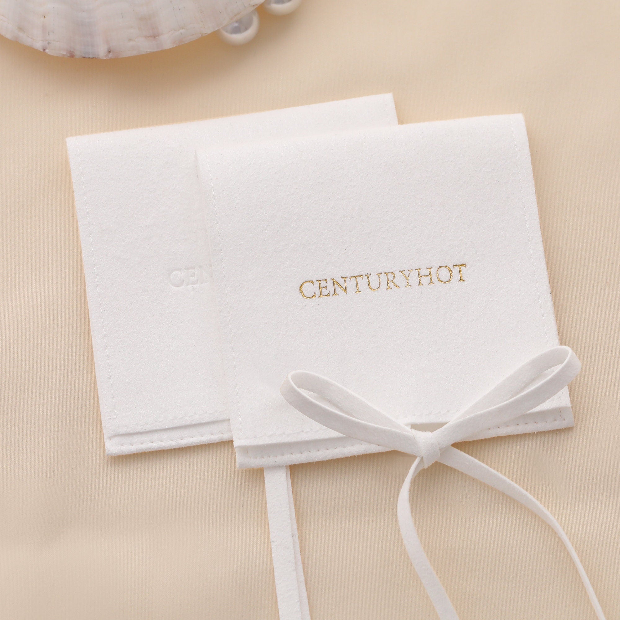 Personalized Microfiber Jewelry Bags, Embossed Logo Packaging-zoom-4