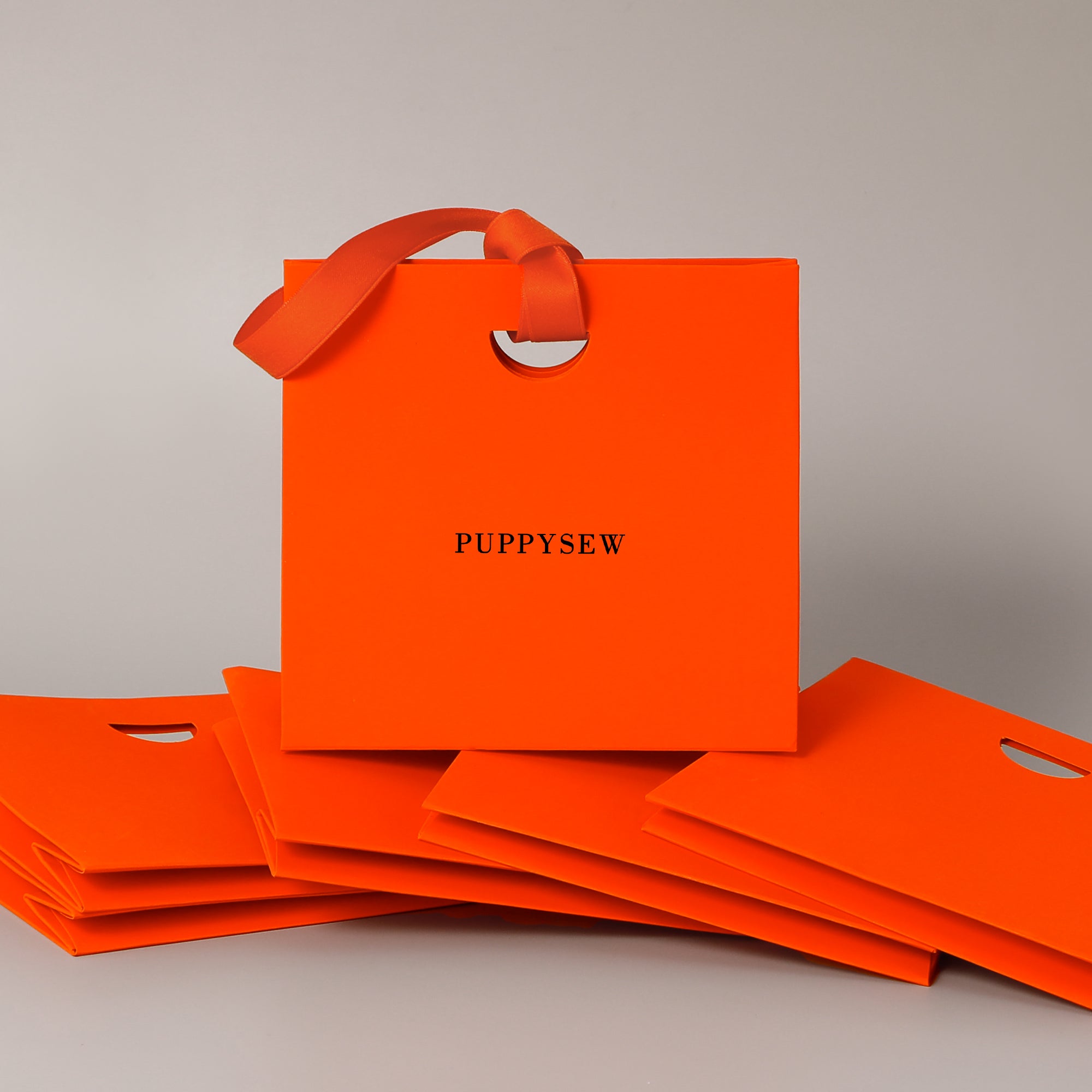 Premium paper gift bags with satin handles, perfect for wedding favors and boutique packaging.-zoom-5