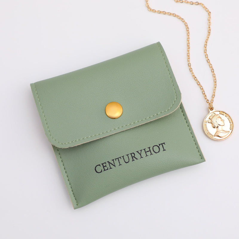 Custom Logo Jewelry Packaging Bags, Embossed Microfiber Leather Envelope-zoom-