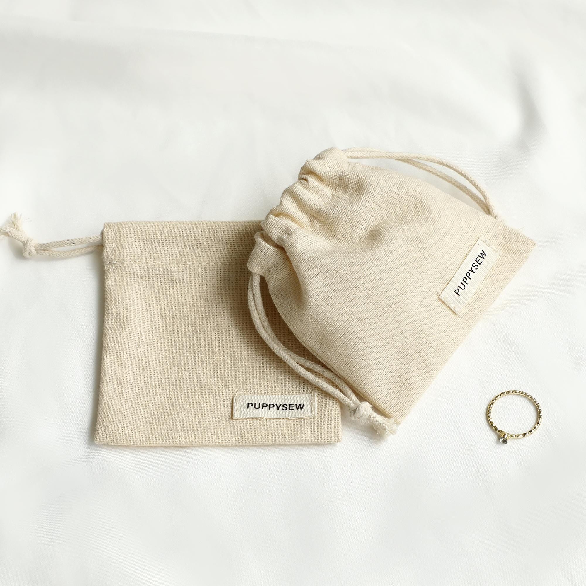 Customizable Cotton Canvas Drawstring Bag: Logo Jewelry Packaging-zoom-10
