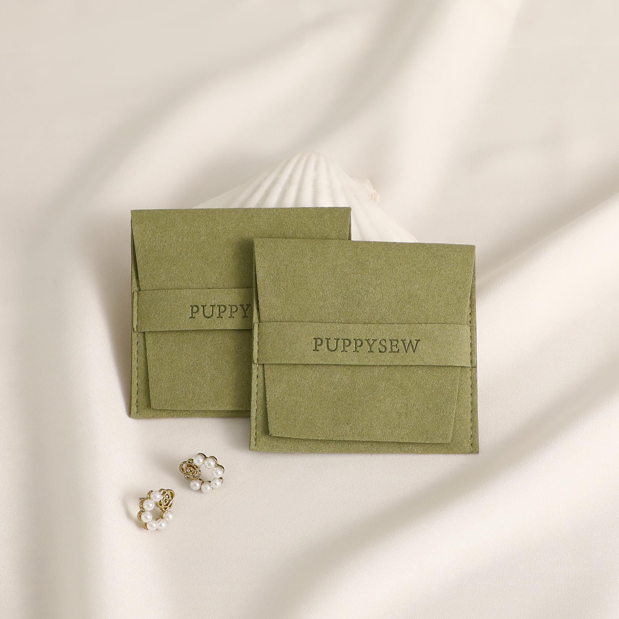 Debossed Logo Microfiber Jewelry Pouch – Custom Velvet Packaging-zoom-5